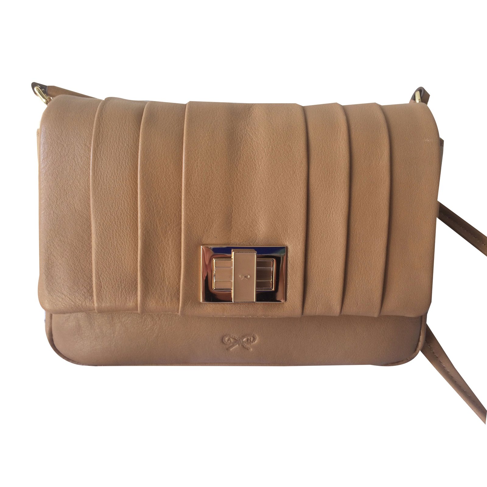 Anya Hindmarch Handbag Beige Leather ref.40091 - Joli Closet