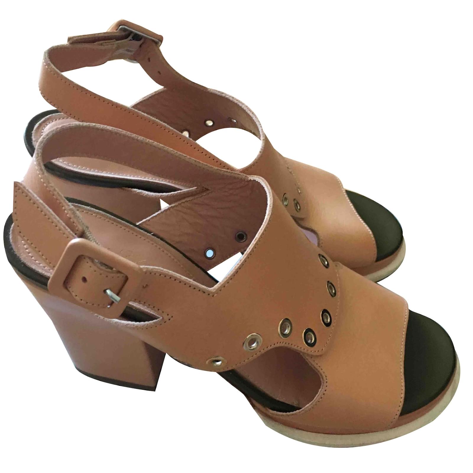 Sandales Robert Clergerie Sandales Cuir Caramel ref.40562 ...