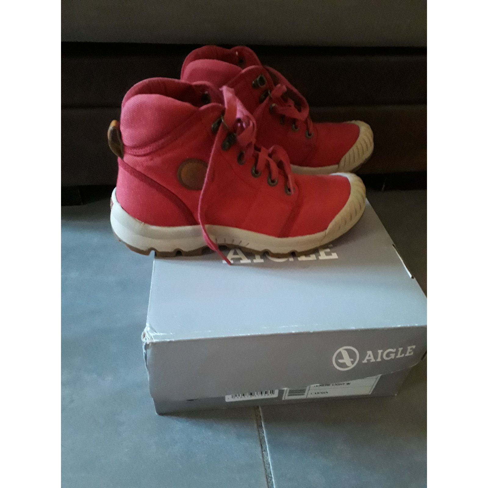 Aigle Sneakers Red Cloth ref.40700 - Joli Closet