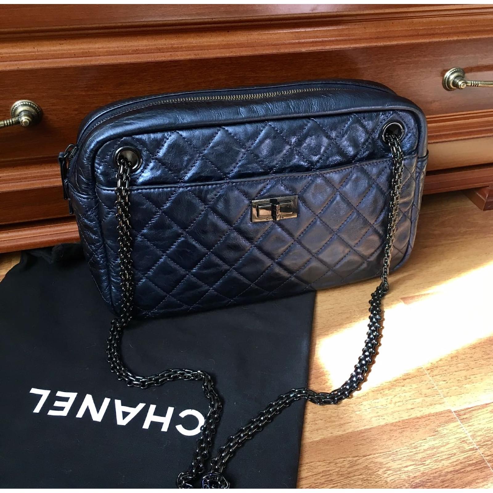 Sacs à main Chanel Camera bag Cuir Violet ref.40703 Joli Closet