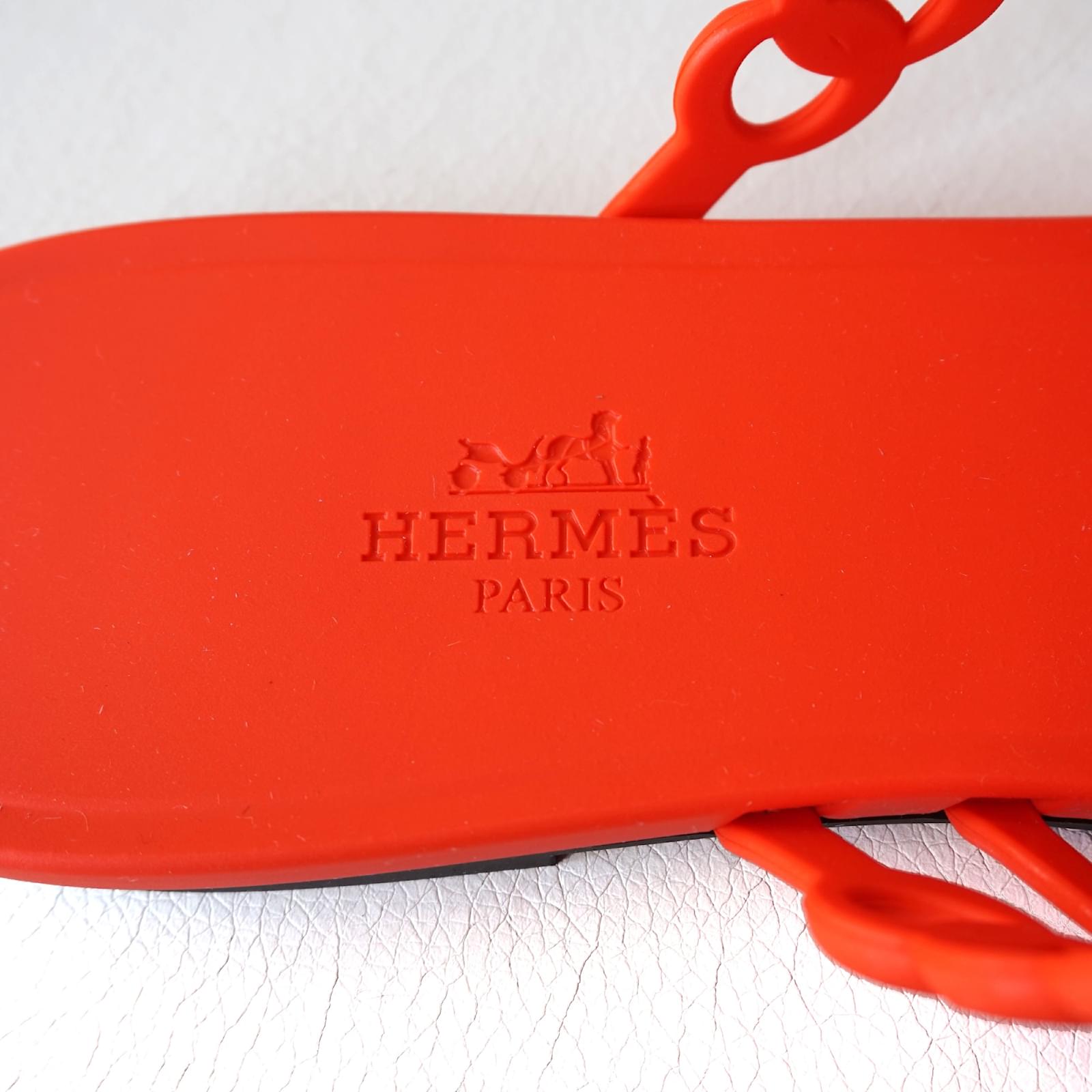 hermes jelly sandals