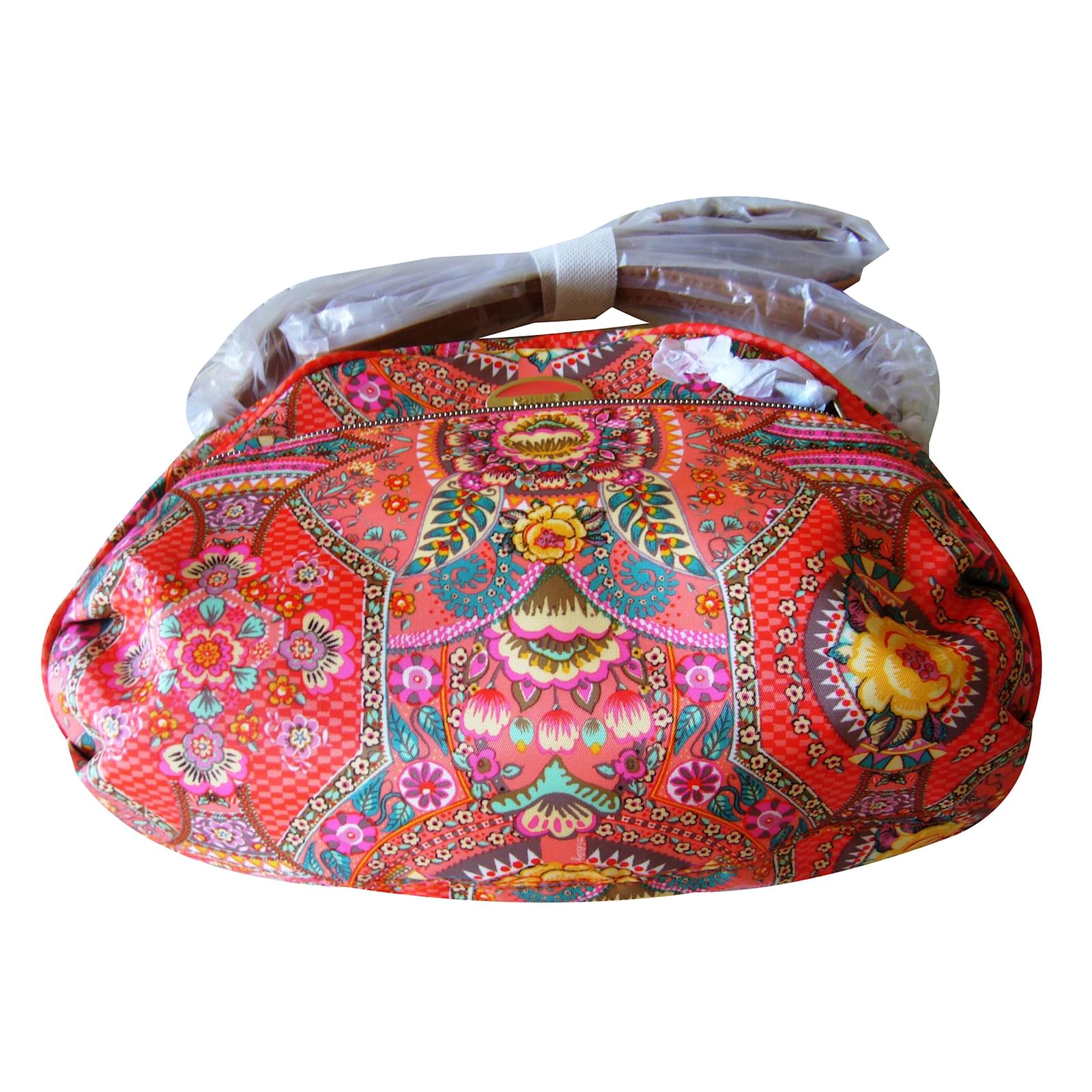 Oilily Sac à épaule bandoulière Sac à épaule Tropical Birds Diaper Bag Cream-White