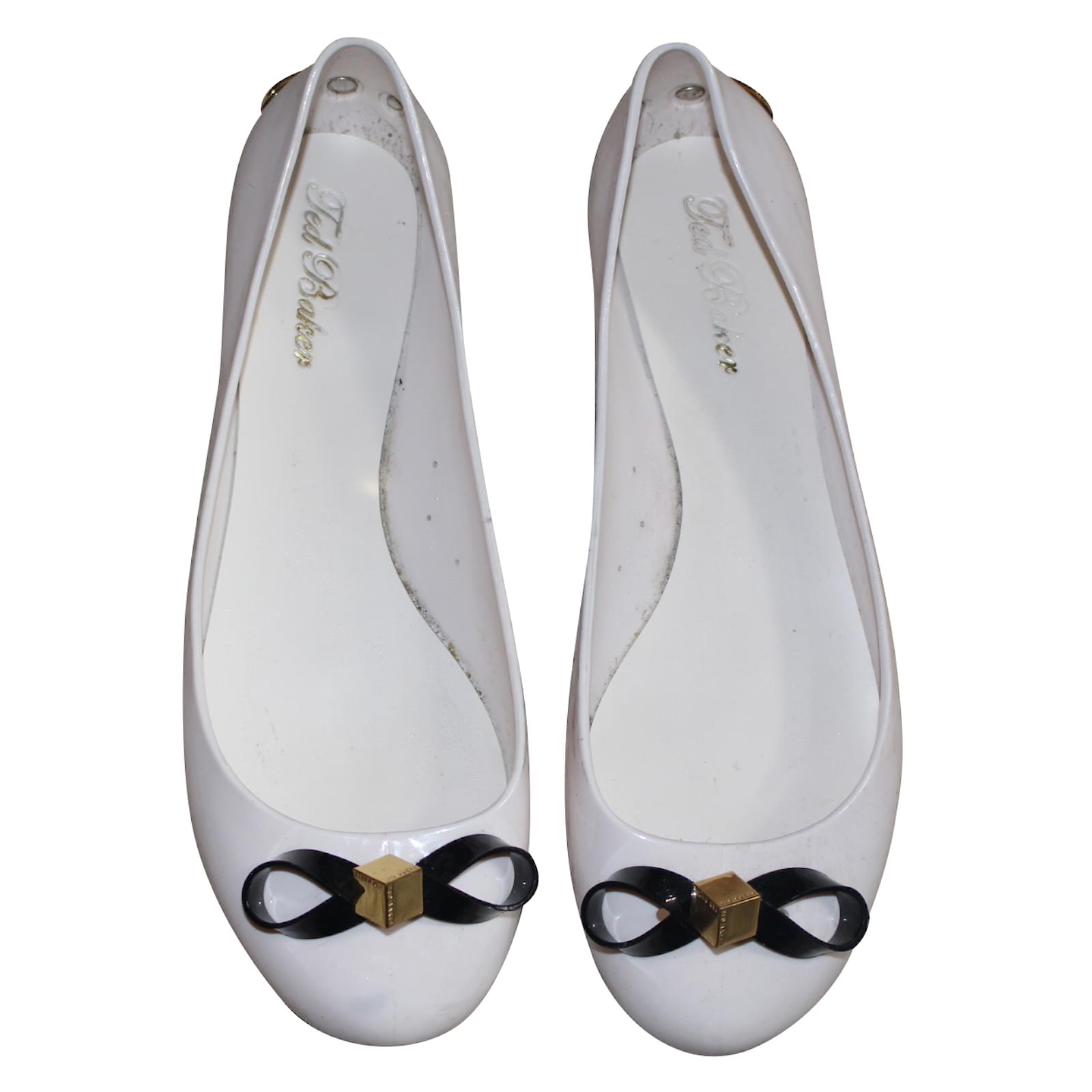 Ted Baker Ballerinas Black Cream Rubber ref.42168 - Joli Closet