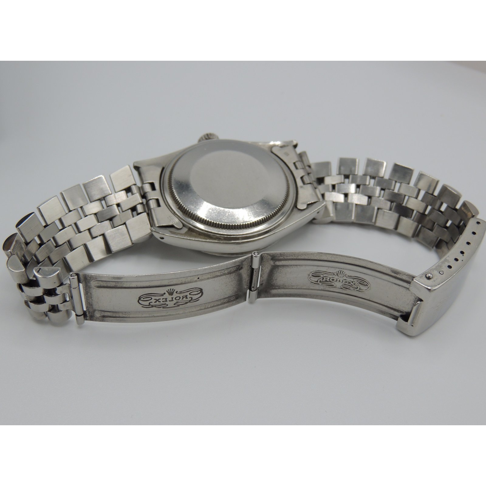 Rolex OYSTER PERPETUAL DATEJUST VINTAGE Silvery Steel ref.42259 - Joli ...