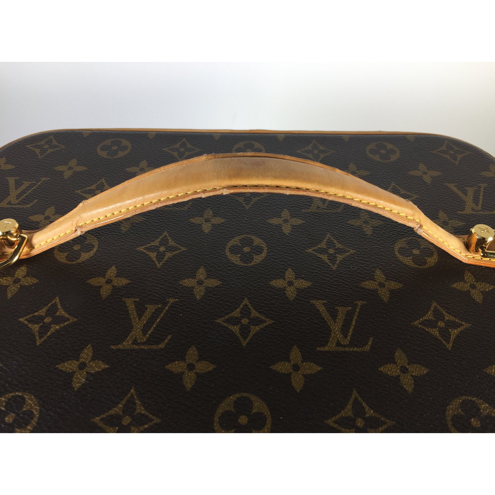 Louis Vuitton Nice vanity case Brown Leather Cloth ref.42280 - Joli Closet