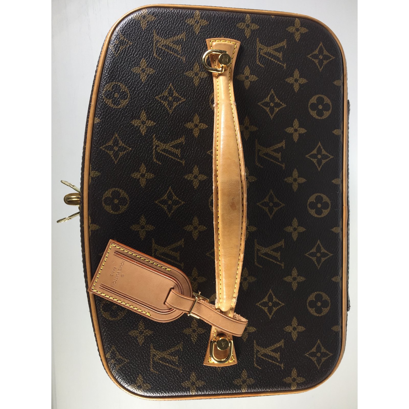 Louis Vuitton Nice vanity case Brown Leather Cloth ref.42280 - Joli Closet