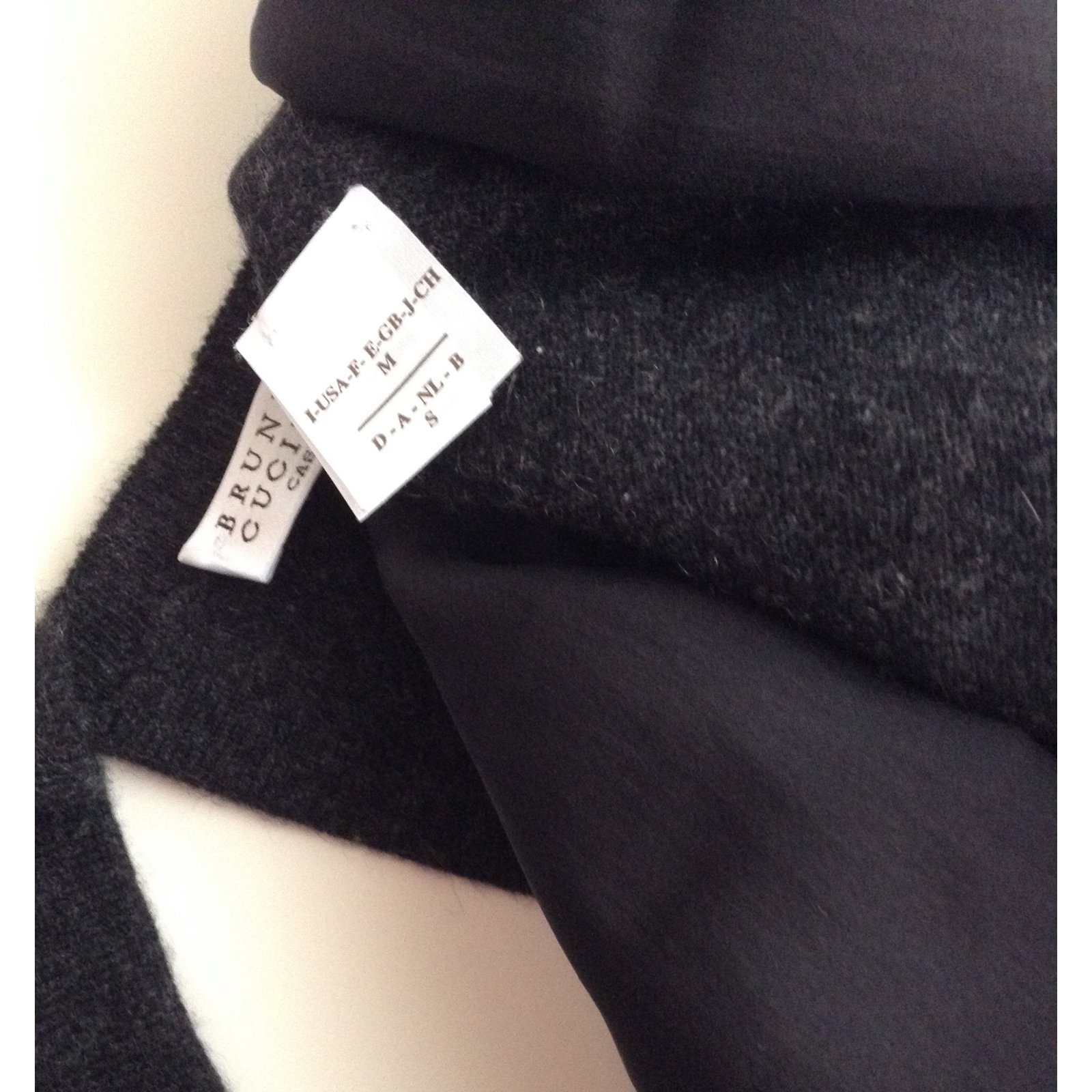 Brunello Cucinelli Knitwear Dark grey Cashmere ref.42368 - Joli Closet