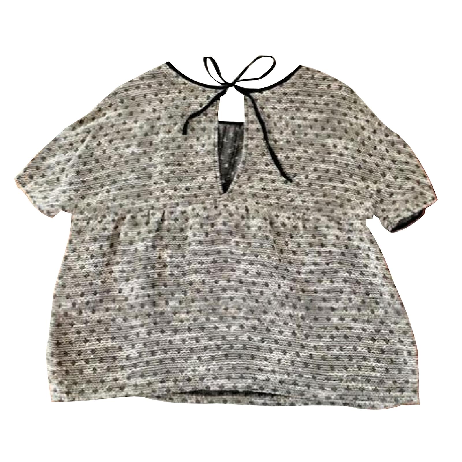 Ba&Sh Tops Grey Viscose ref.42381 - Joli Closet