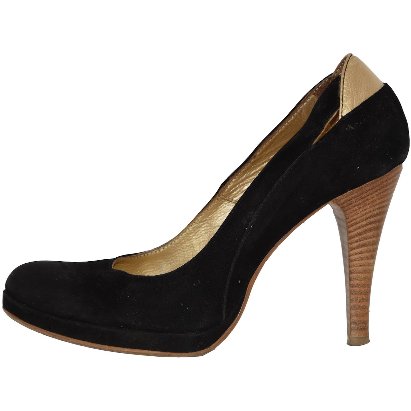 San Marina escarpins pointues noir en cuir pointure 40 - Chaussures