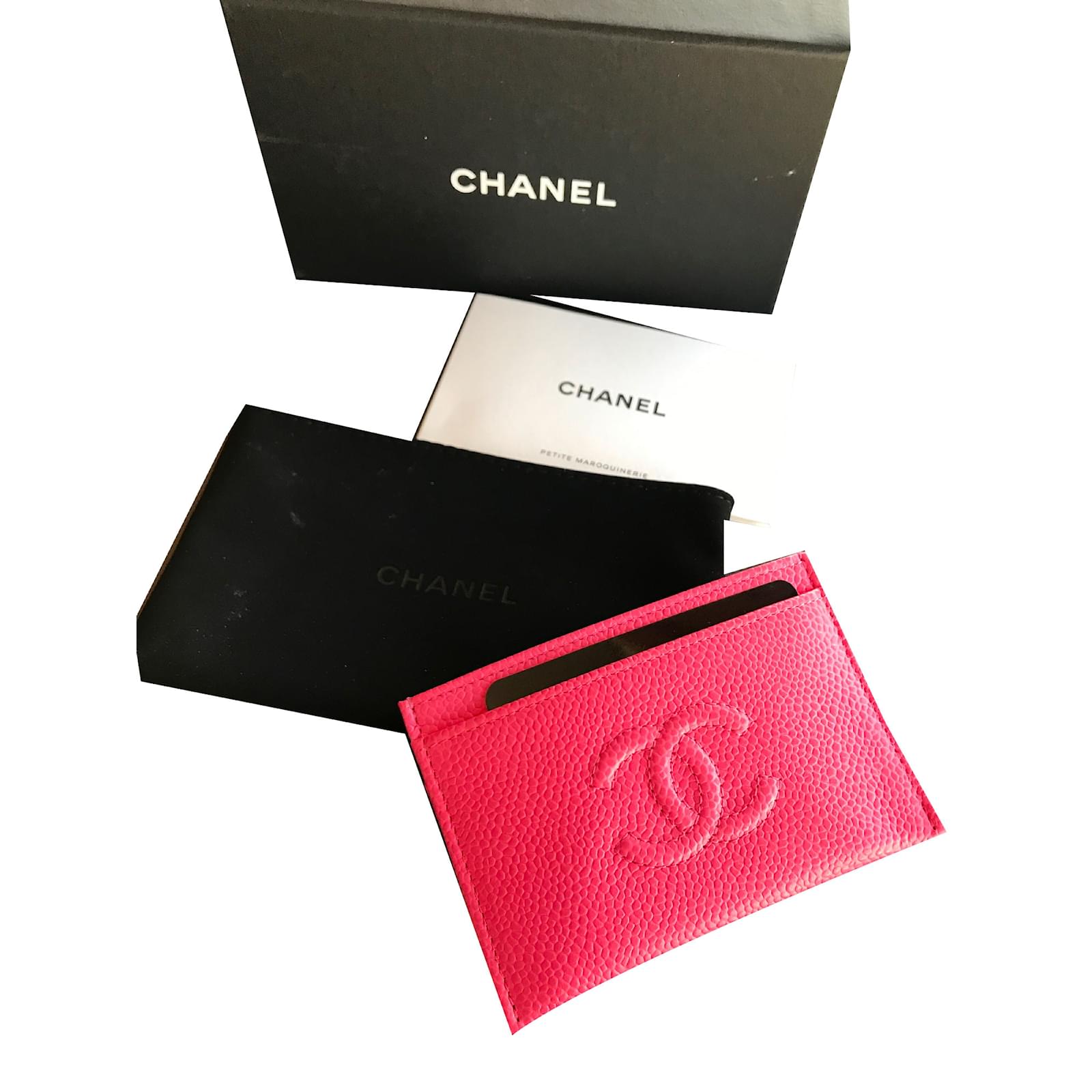 Chanel Purses, wallets, cases Pink Leather ref.43054 Joli Closet