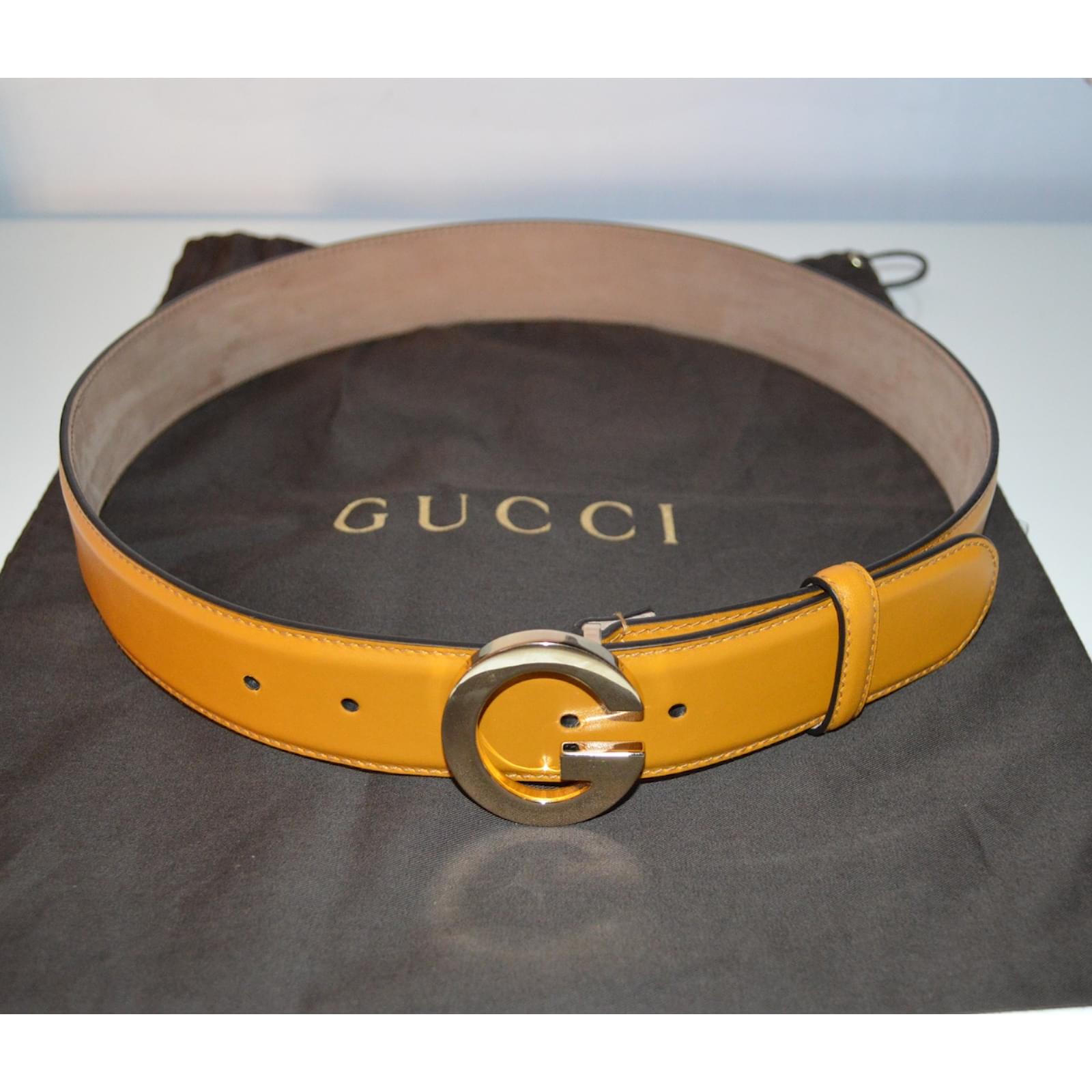 yellow gucci belt