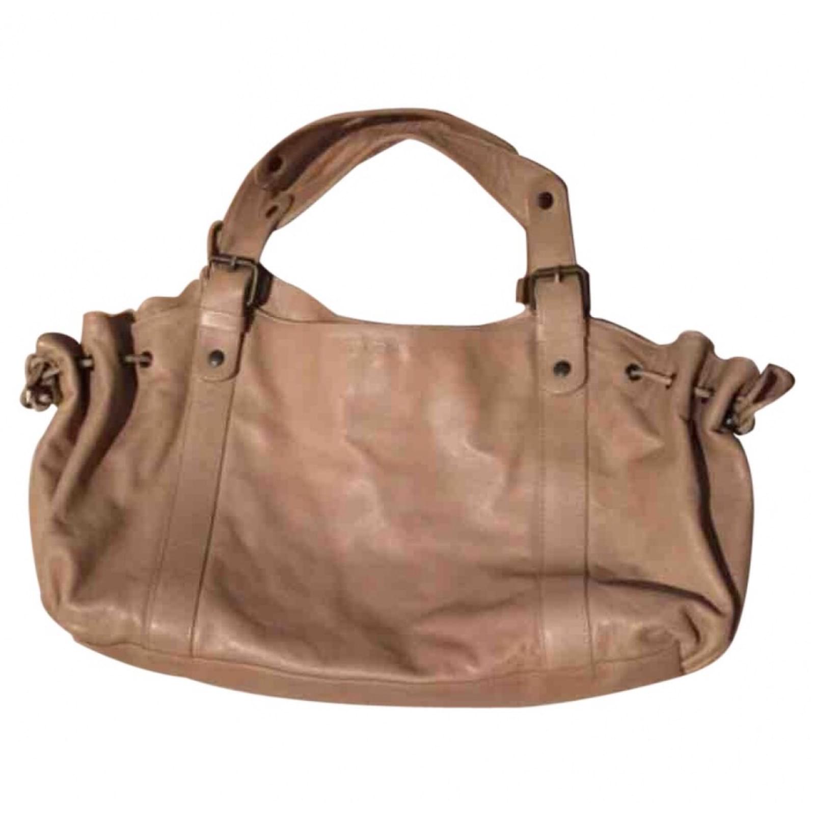 Gerard Darel Sac Gérald Darel 24h Cuir Beige ref.43249 - Joli Closet