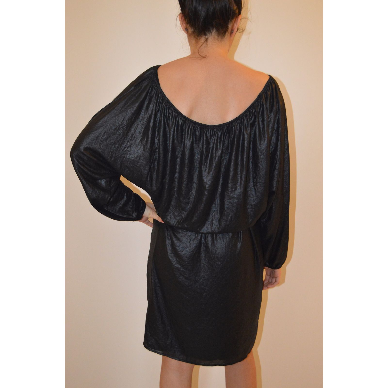 Robe BCBG MAX AZRIA Noire Manches Longues - Neuve Sans étiquettes, Taille S