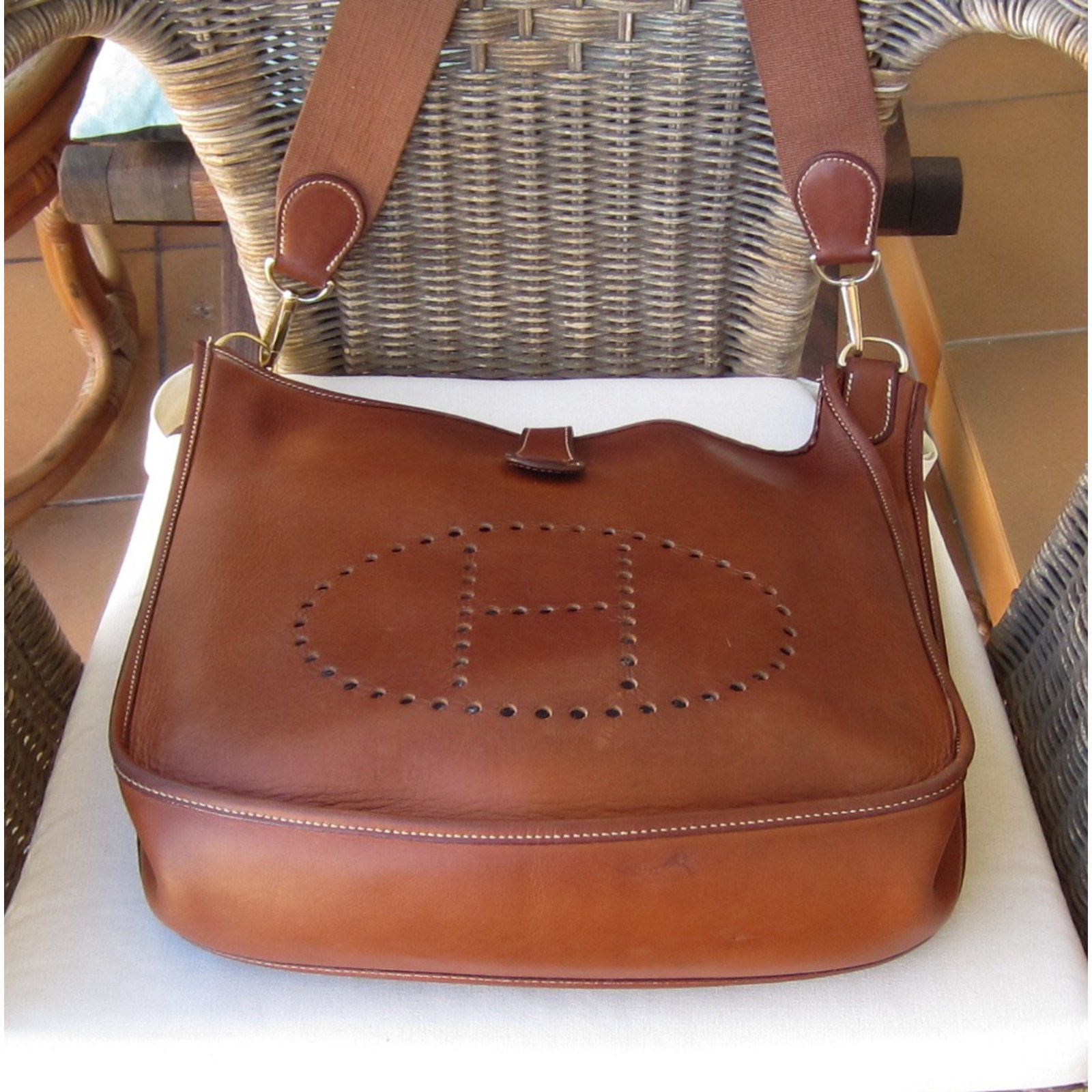 Hermès Evelyne Brown Leather ref.43524 - Joli Closet