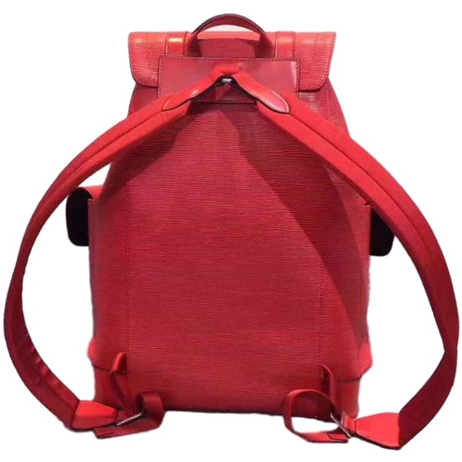 Louis Vuitton Red Leather Backpack for Supreme, 2017 at 1stDibs  supreme backpack  red leather, supreme leather backpack, supreme red leather backpack