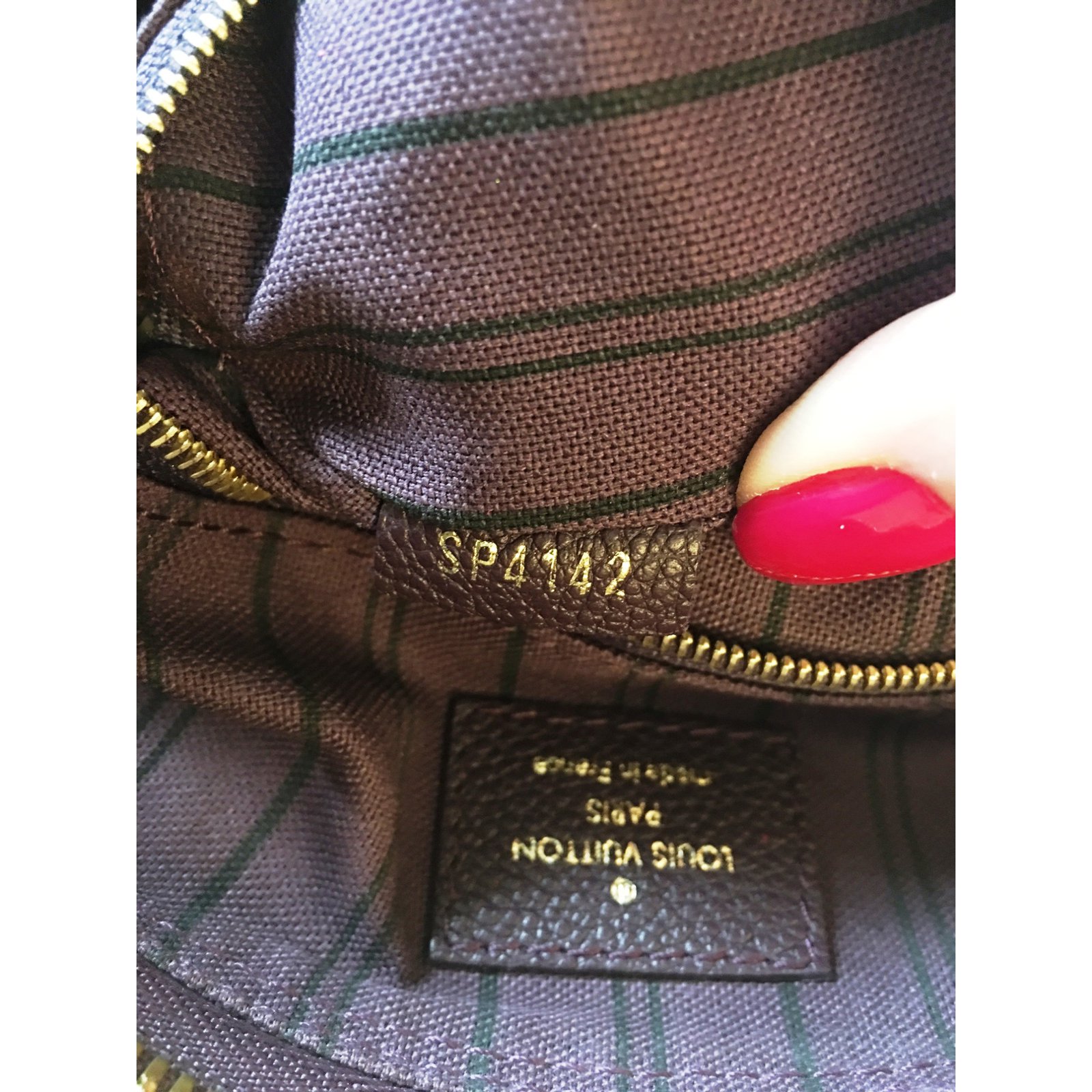 Louis Vuitton Purple Monogram Empreinte Speedy 25 Leather ref.300615 - Joli  Closet