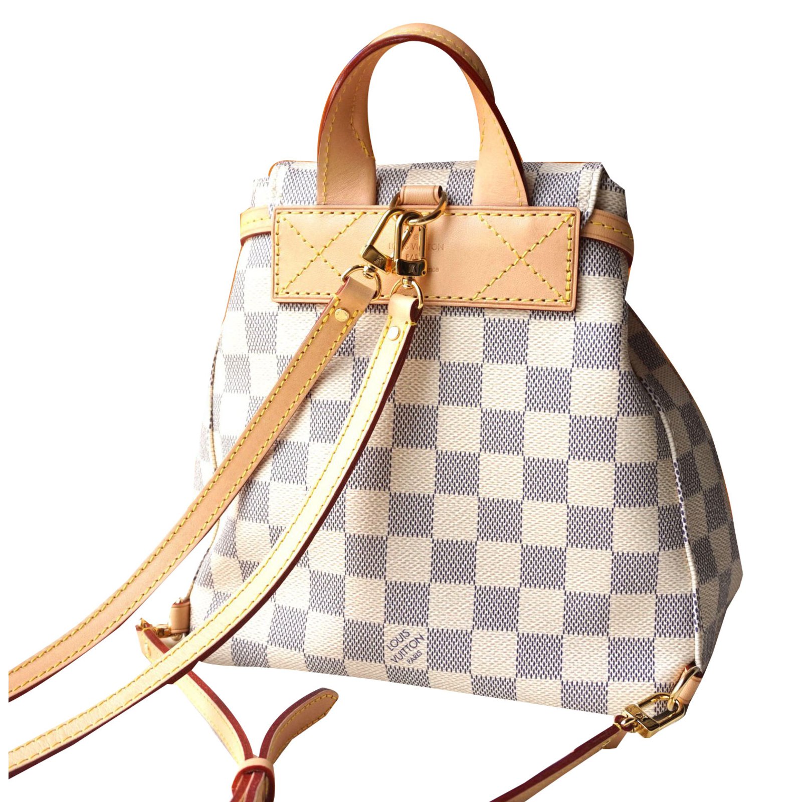 Louis Vuitton Backpack White Leather ref.45008 - Joli Closet