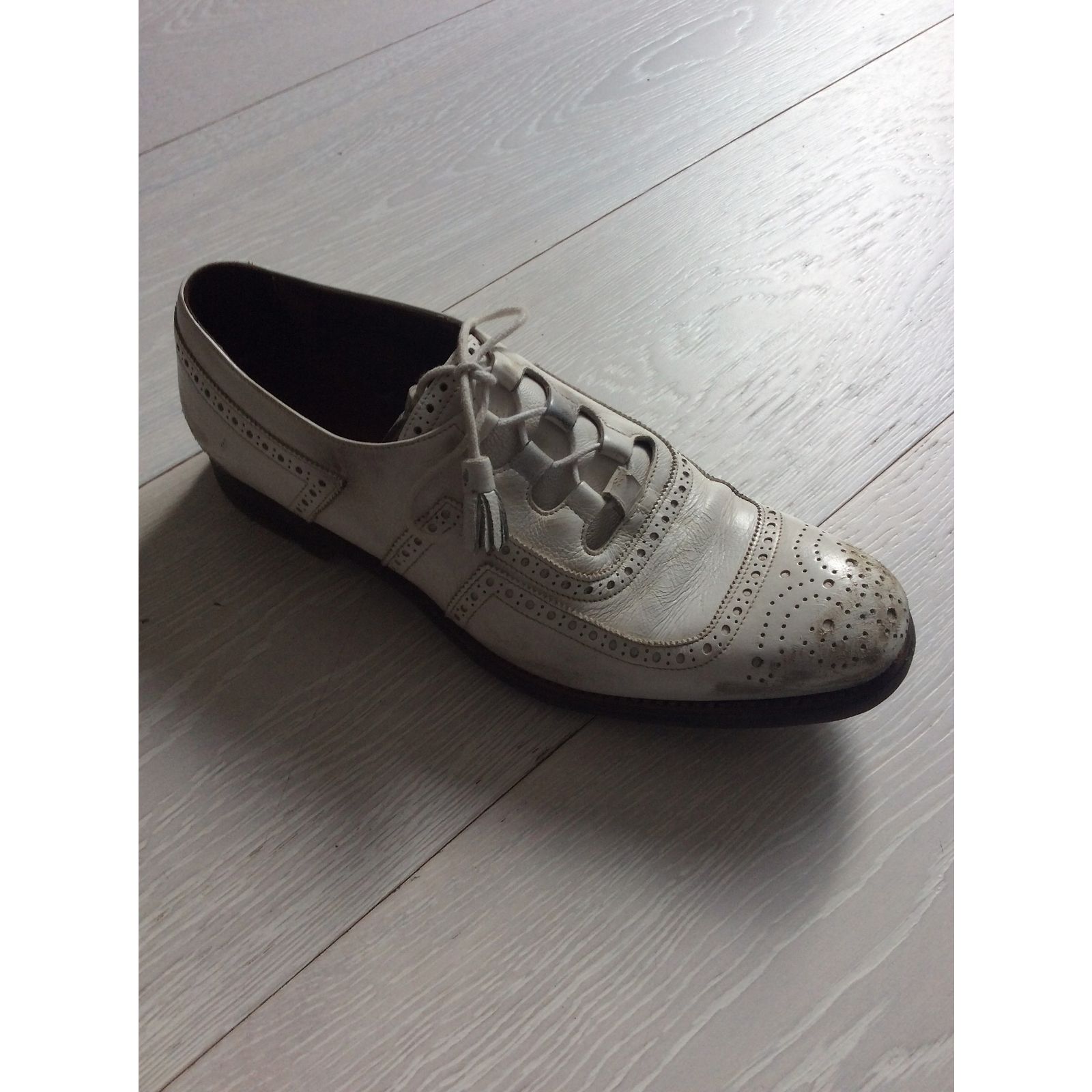 Chaussures Church's Derby Vintage En Cuir - Pointure 44 UK 10 - Marron - Occasion Bon état