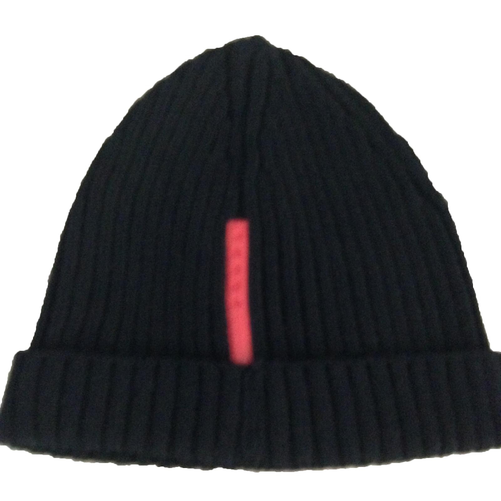 Prada Hat Beanie Black Wool ref.45286 Joli Closet