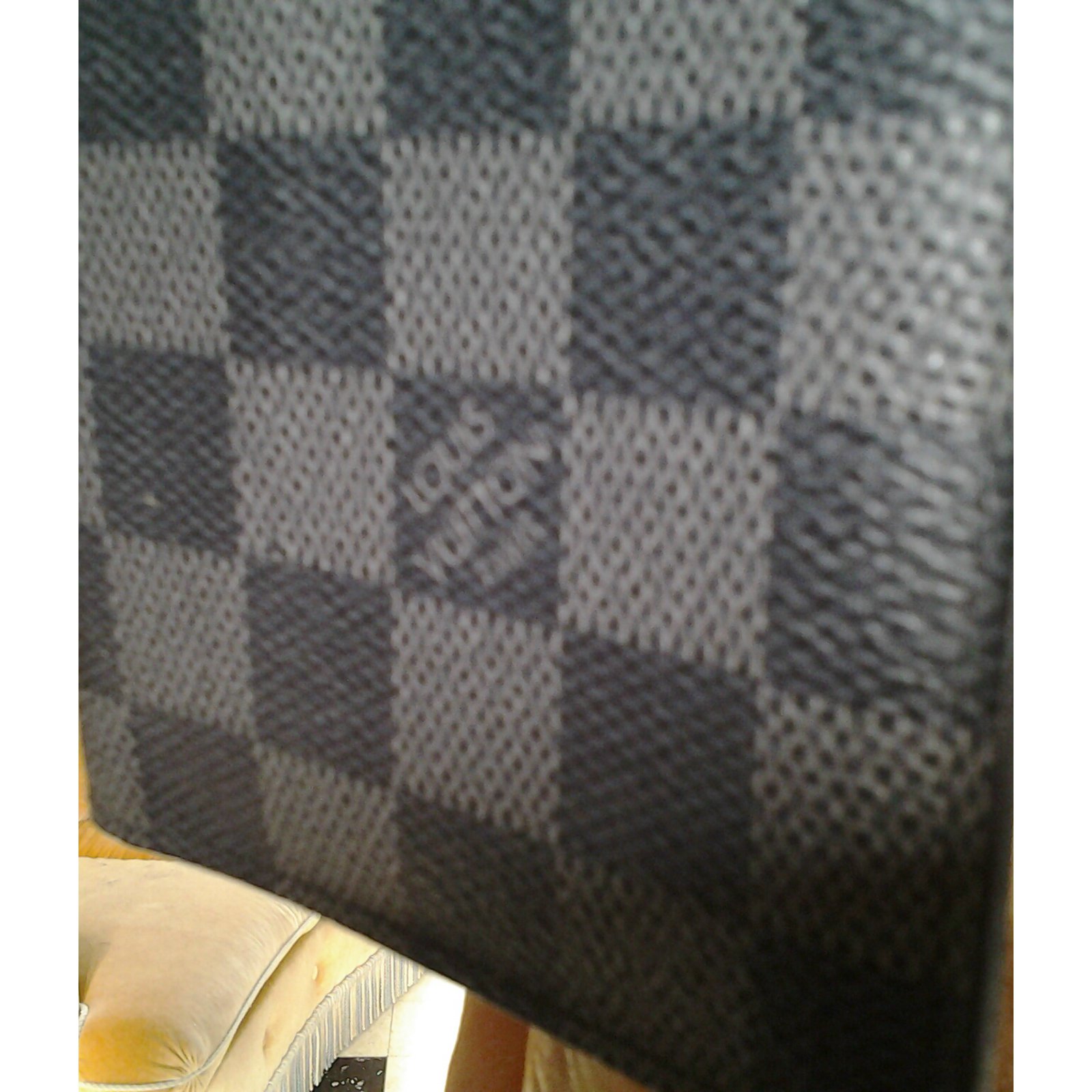 Louis Vuitton Damier Graphite wallet Black Leather ref.45444 - Joli Closet