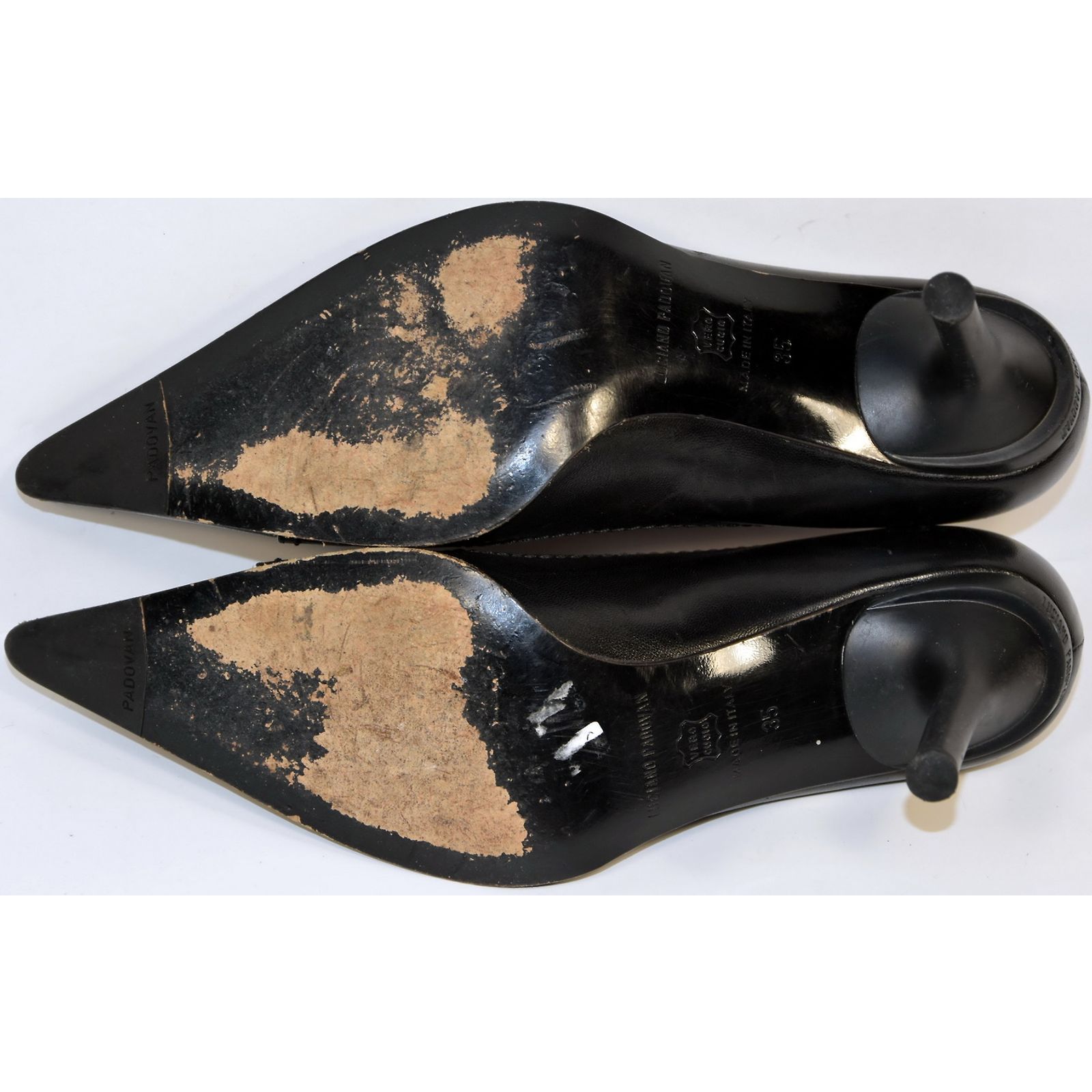 Escarpins Sandales Luciano Padovan Modèle Viper - Taille 40 - Noir Daim - Talons Très Hauts - Neuf Avec Boîte