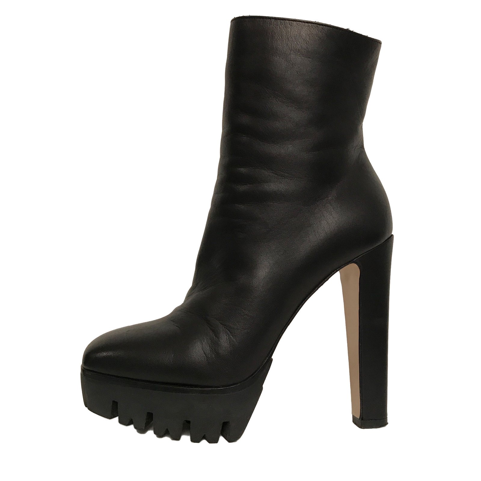 Louis Vuitton Ankle Boots Black Leather ref.248342 - Joli Closet