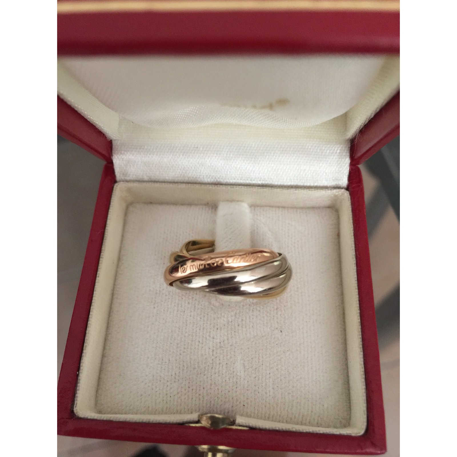 Cartier Trinity 5 anneaux Rings Gold 