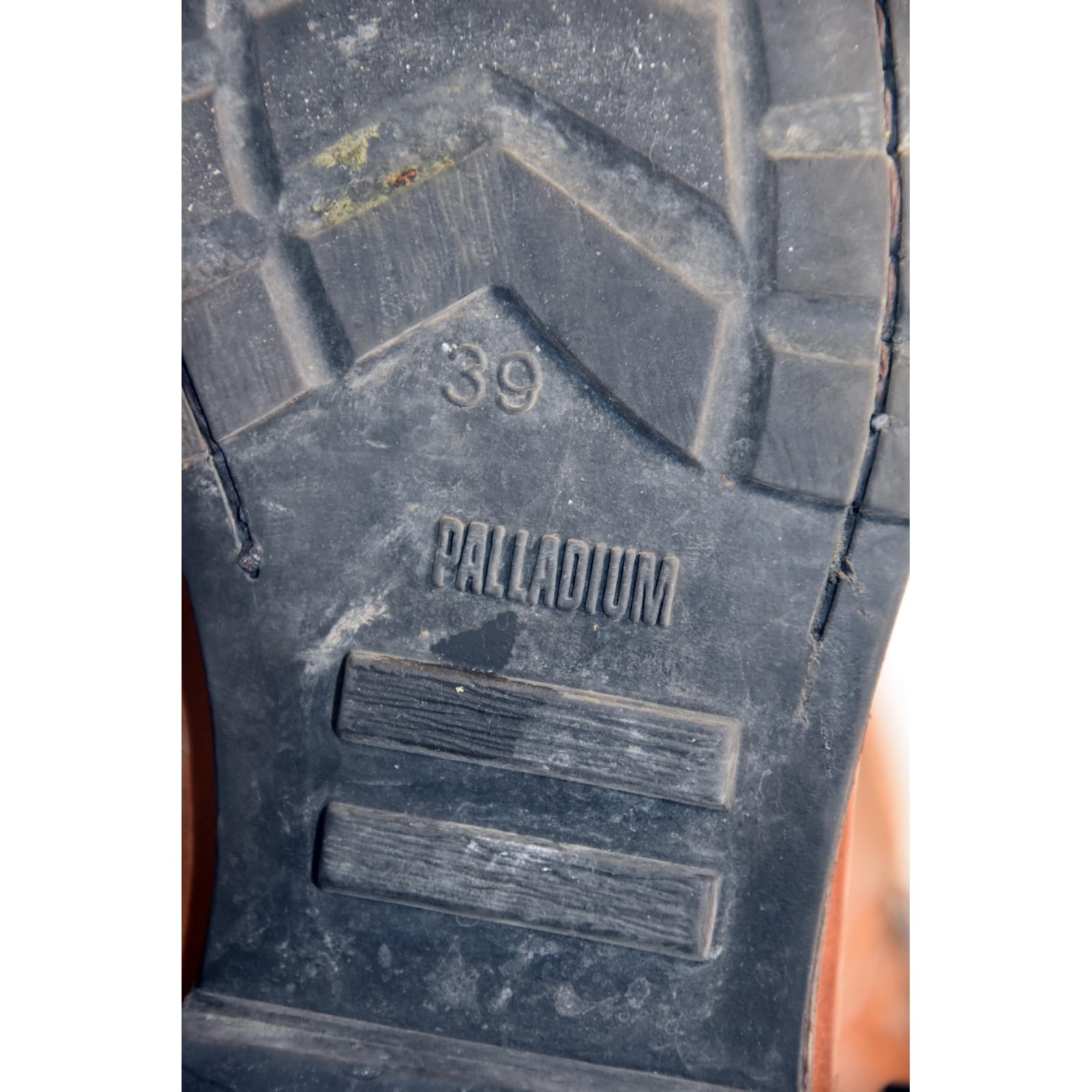 bottes palladium cuir