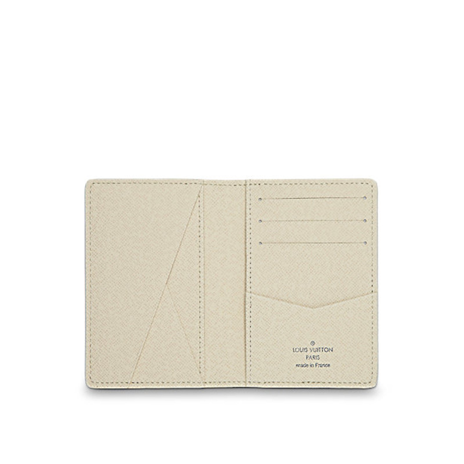 Leather card wallet Louis Vuitton White in Leather - 33515109