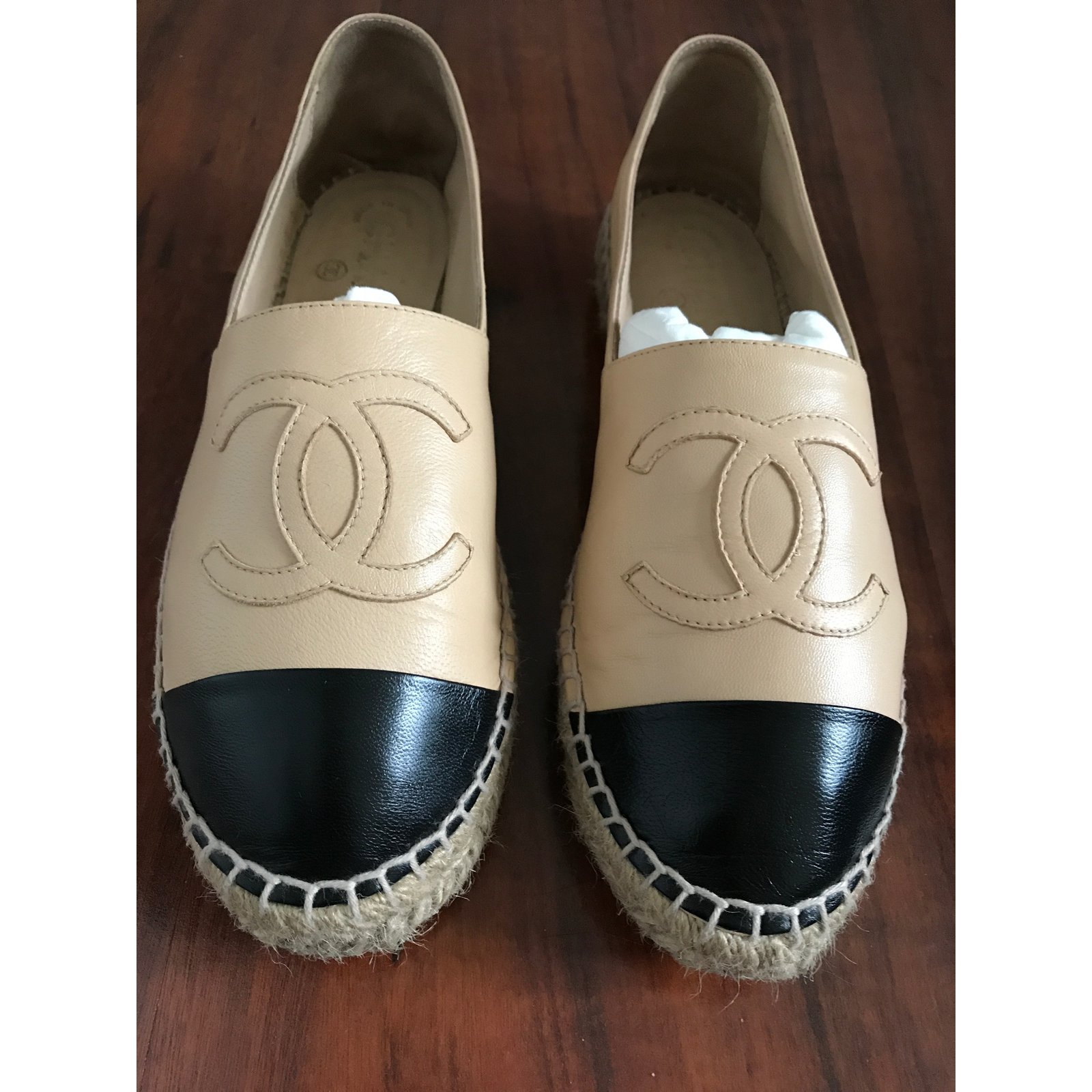 chanel slip on shoes