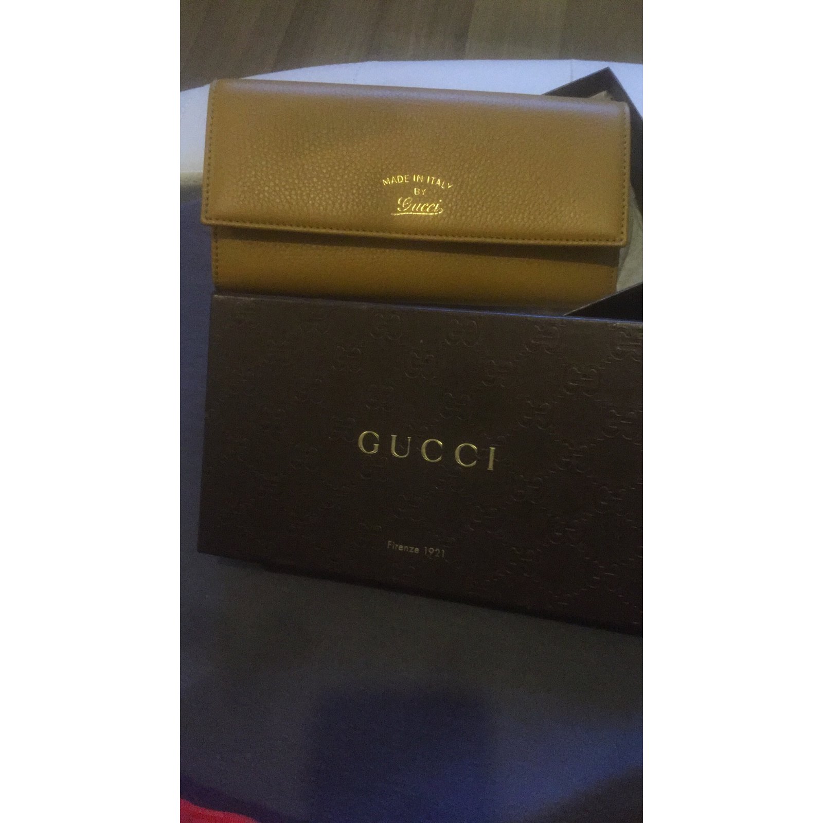 Gucci Wallets Mustard Leather ref.46567 - Joli Closet