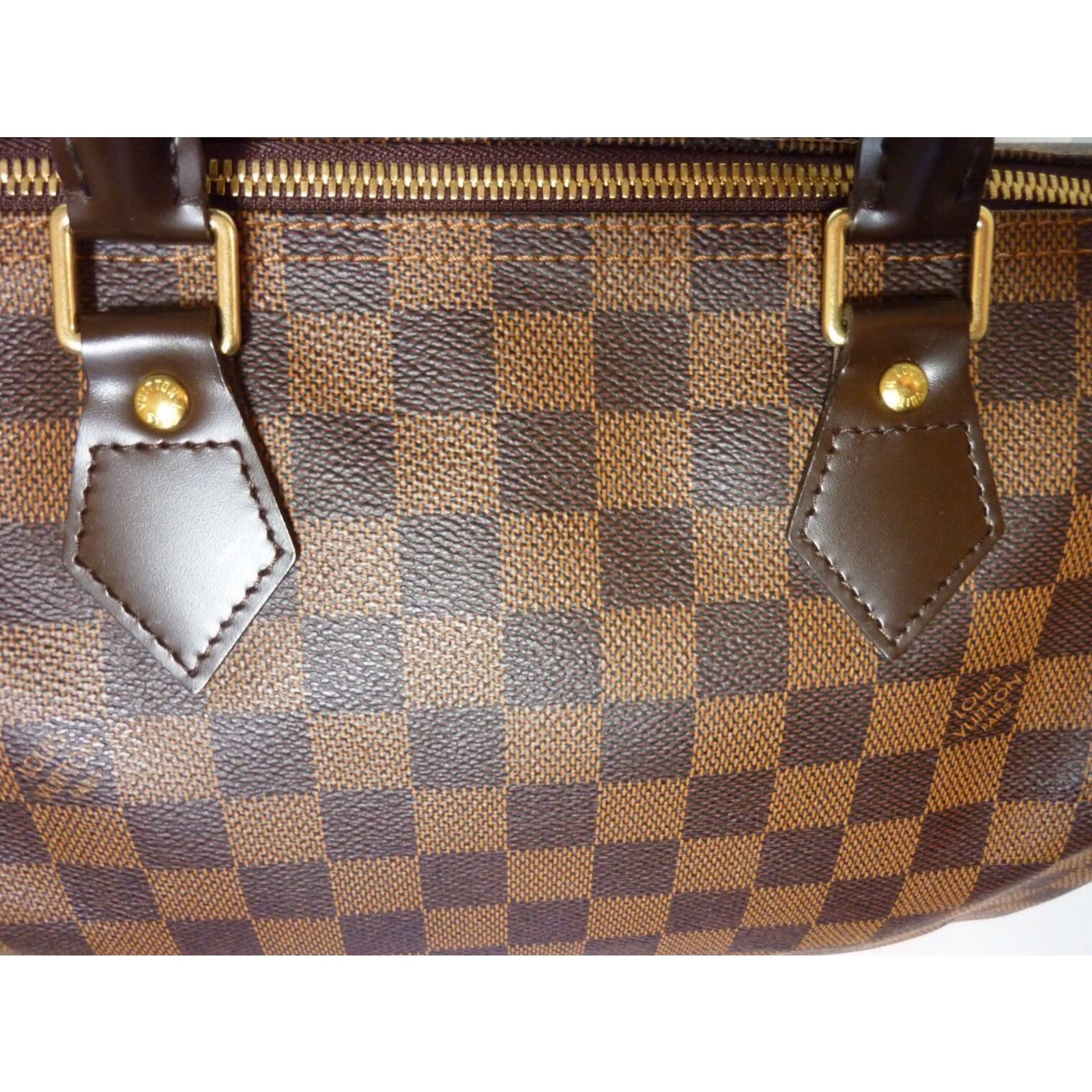 Sac bandoulière speedy bandoulière en cuir Louis Vuitton Marron en