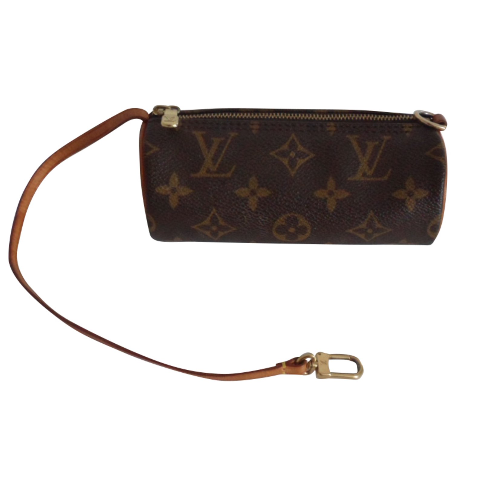 Louis Vuitton Pouch Brown Leather ref.47123 - Joli Closet