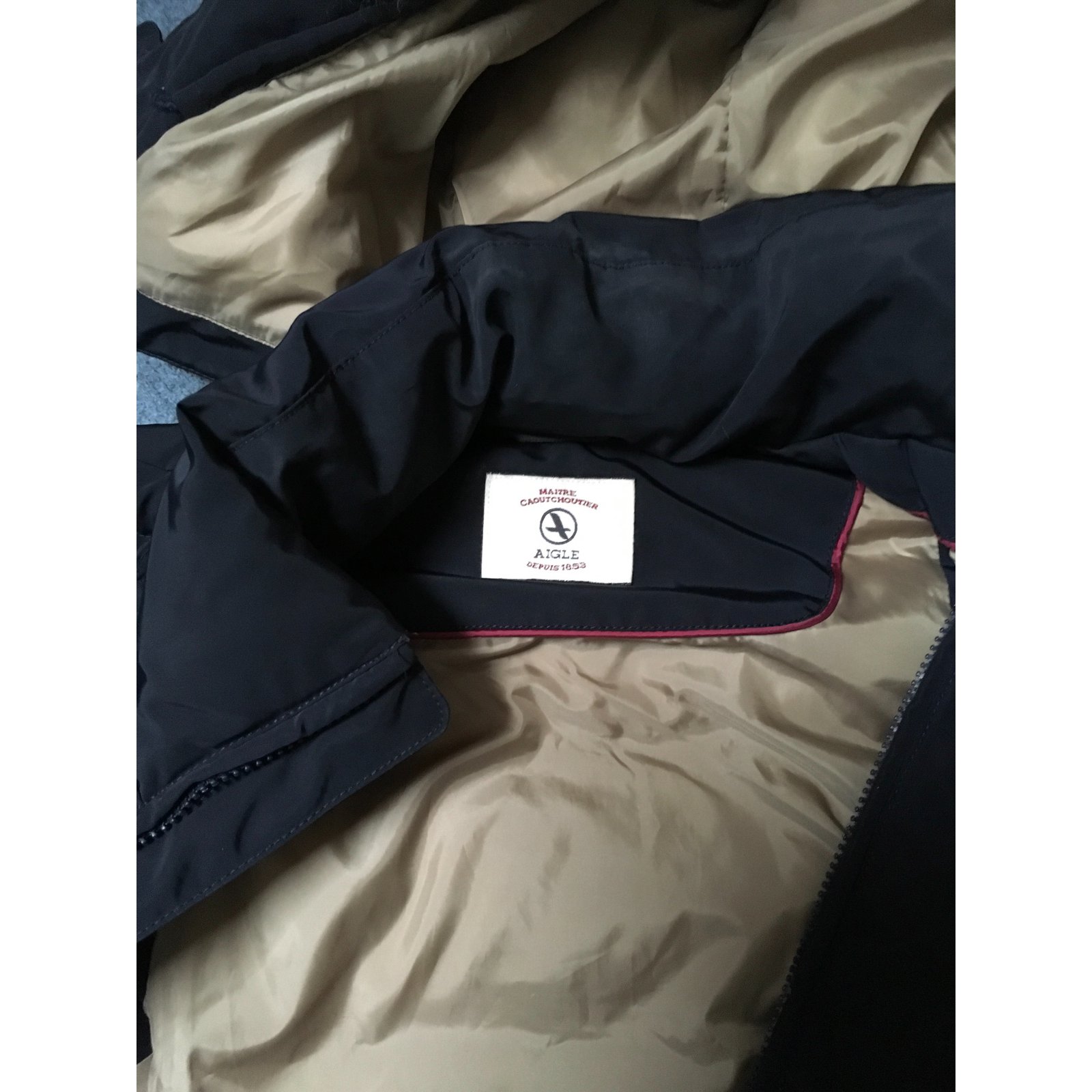 Aigle Sleeveless vest Navy blue Polyester ref.47197 - Joli Closet