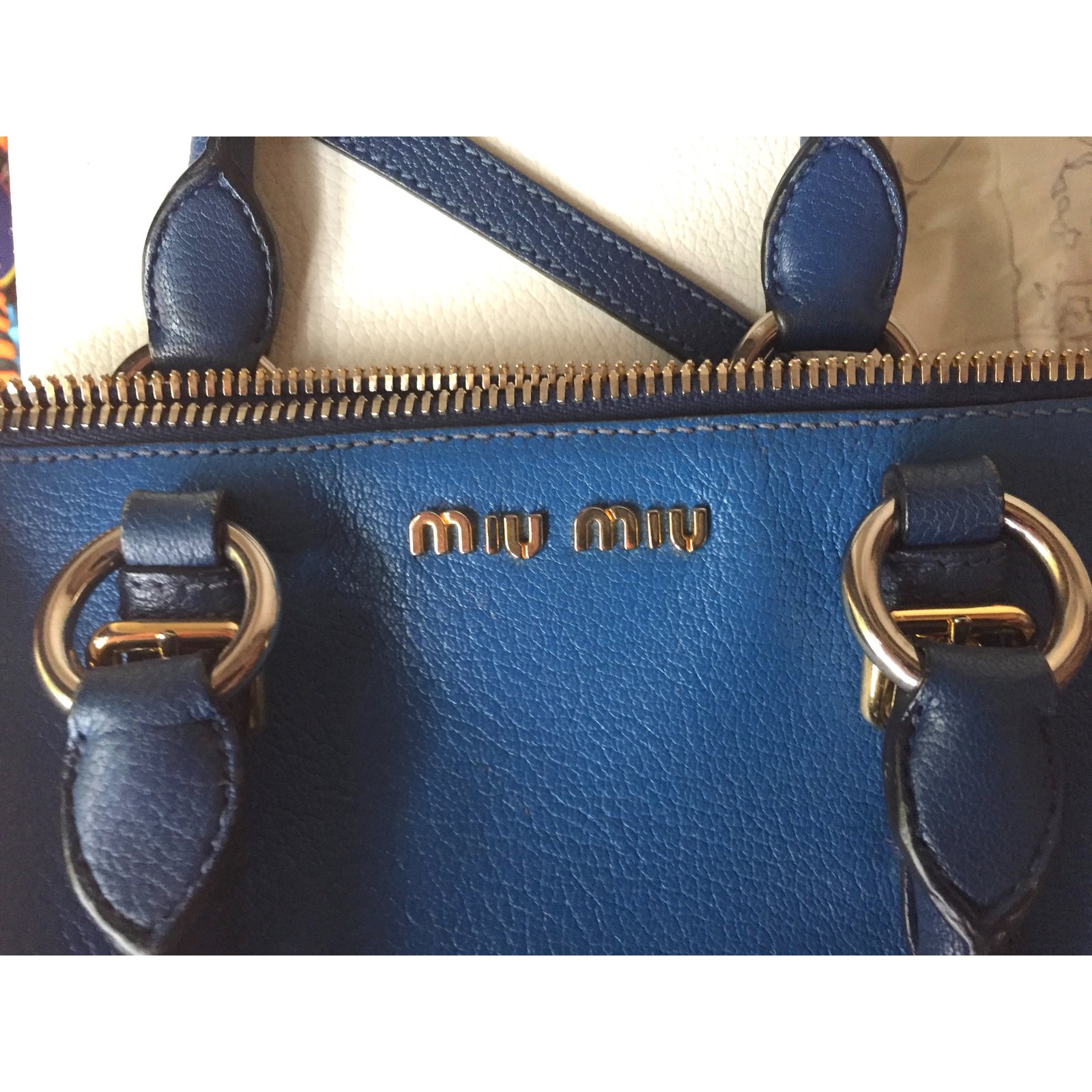 Miu Miu bag Blue Leather ref.47247 - Joli Closet