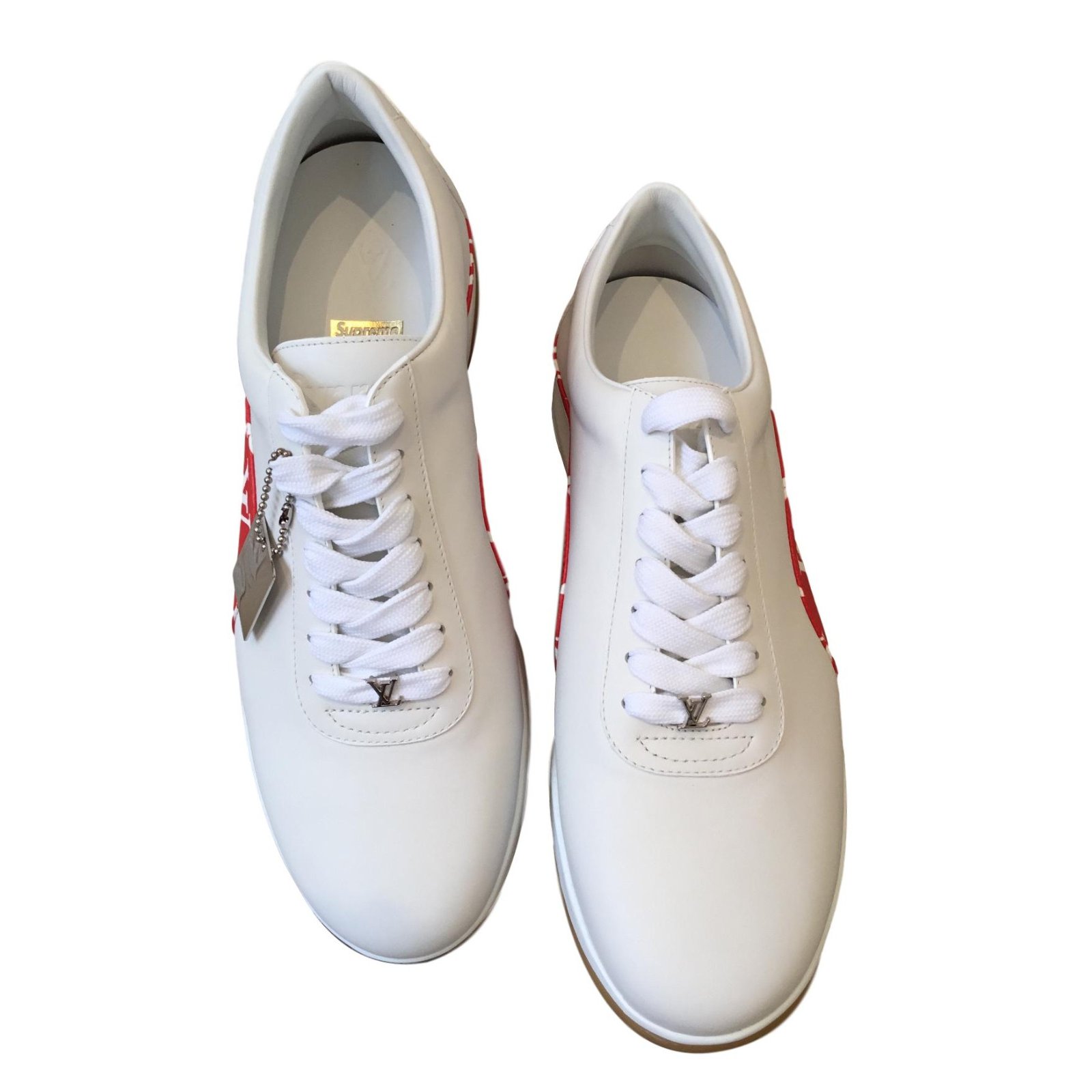 Louis Vuitton sneakers White Leather ref.68392 - Joli Closet