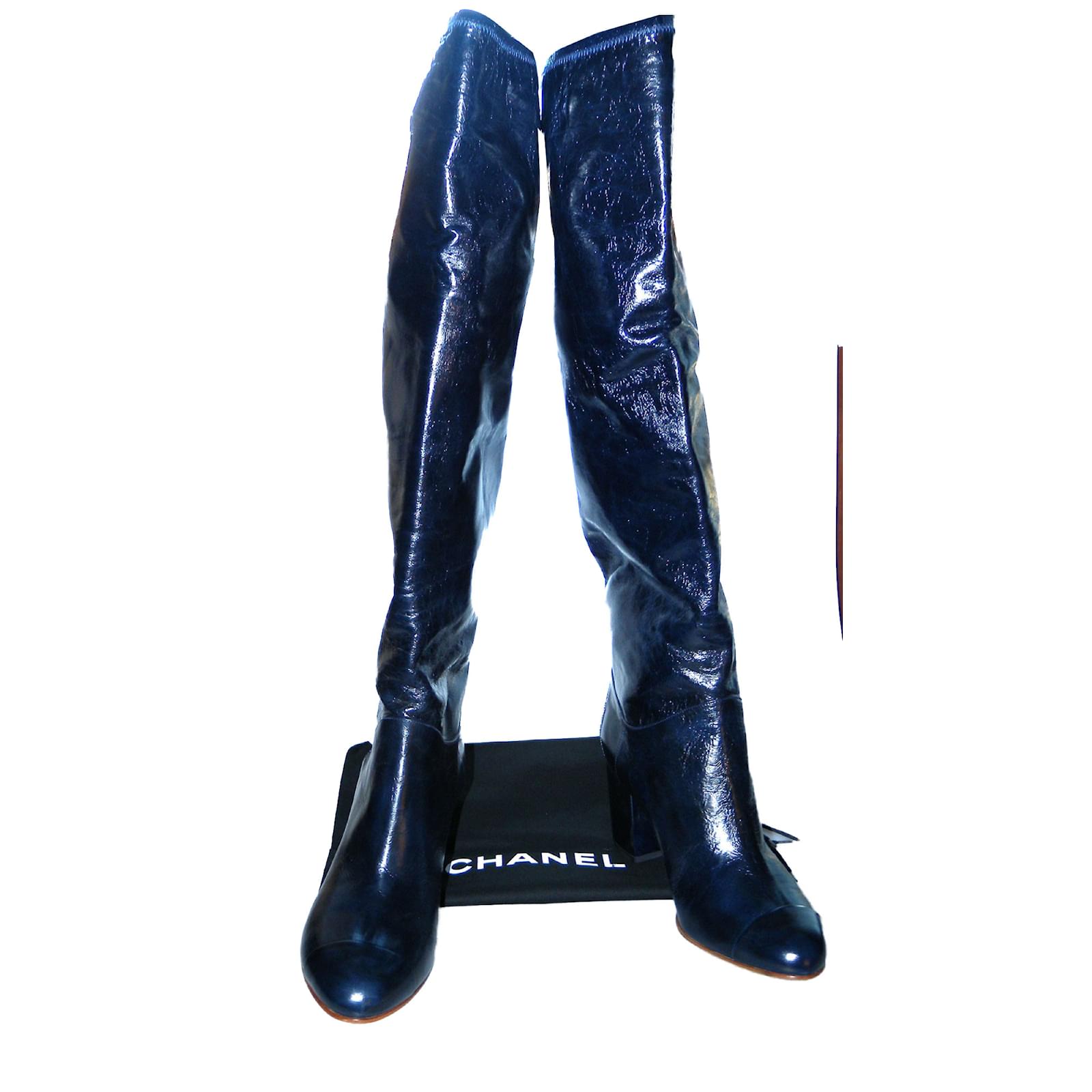 boots chanel bleu