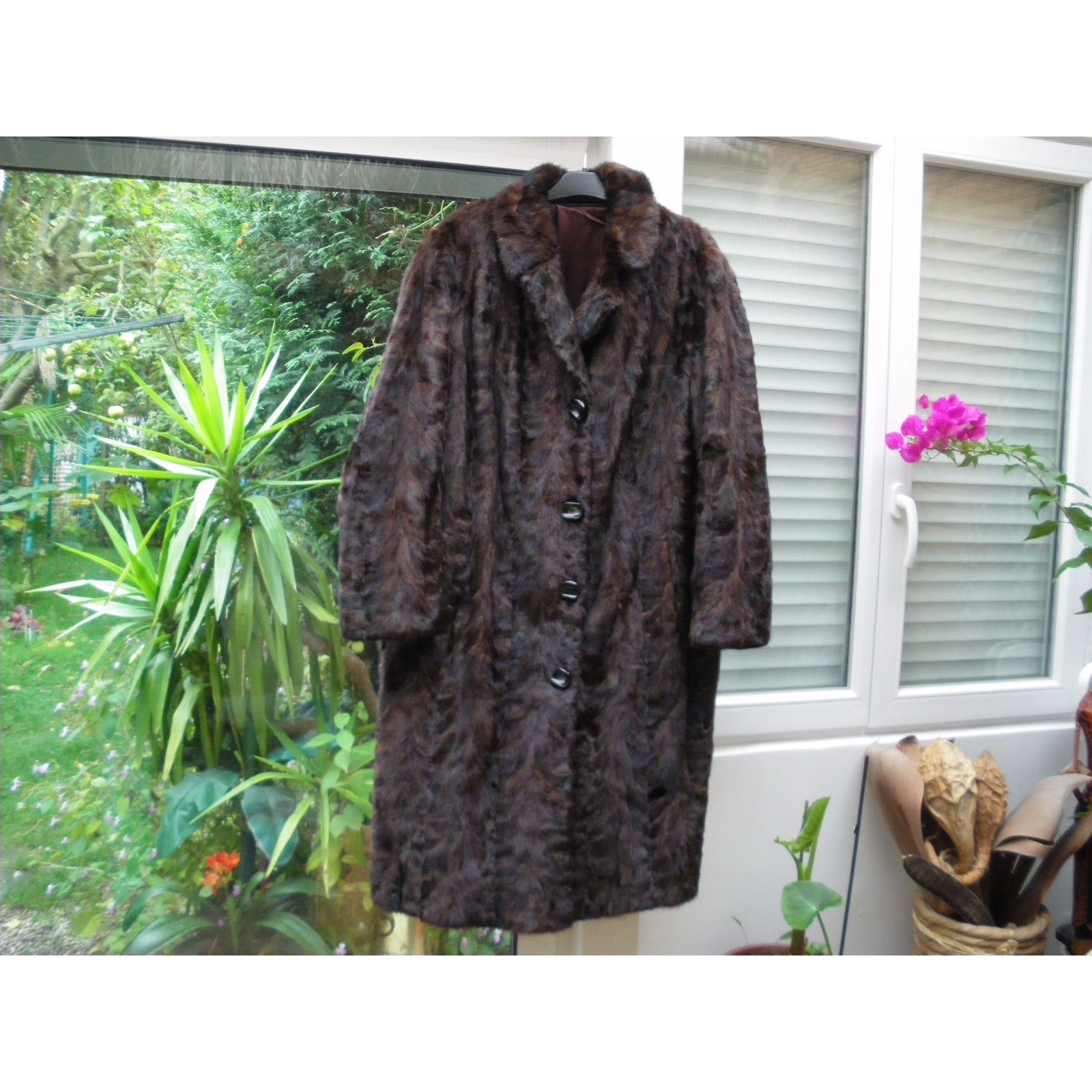 Manteau Femme En Vison - Taille 42 Marron - Très Bon état - Occasion De Qualité