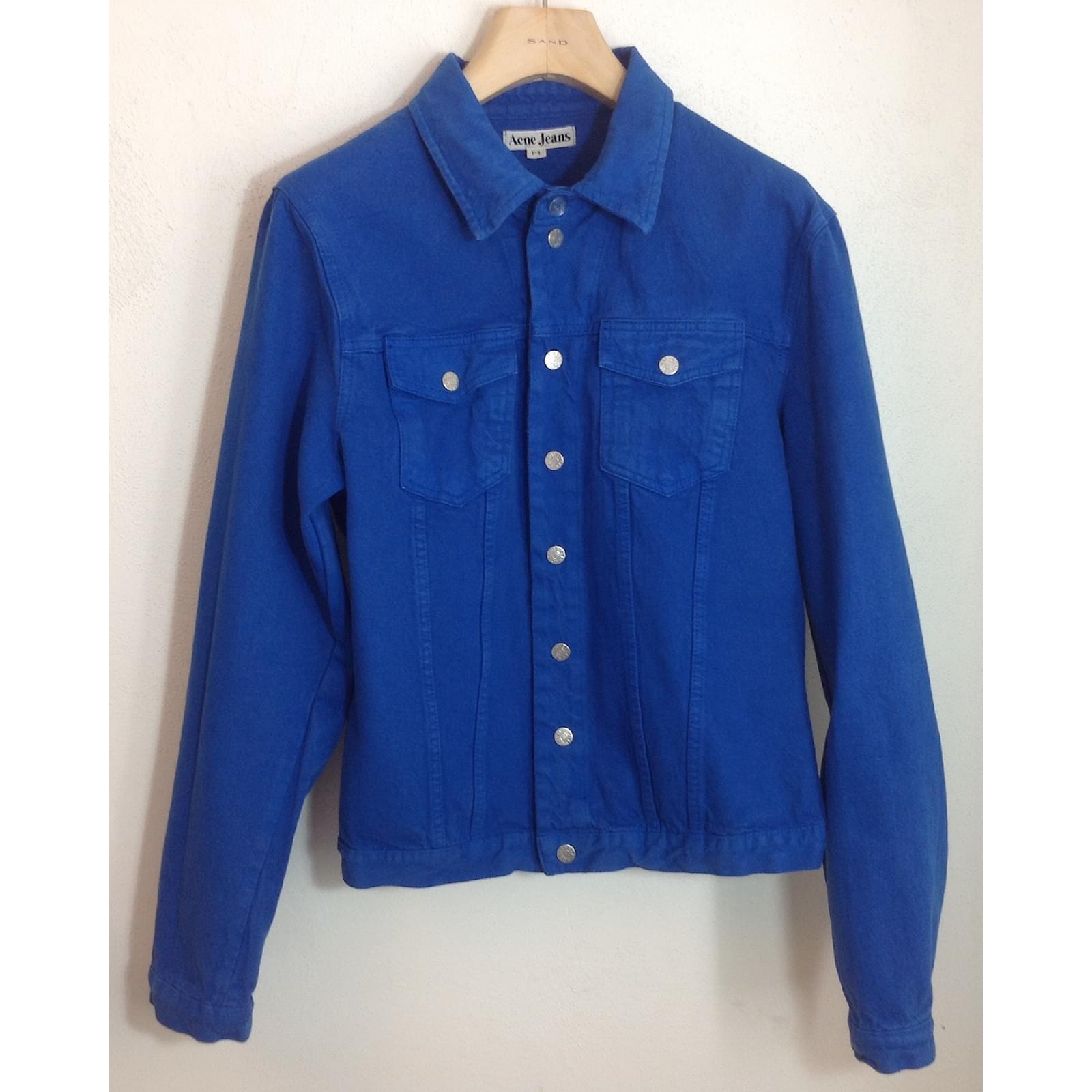 cobalt blue denim jacket