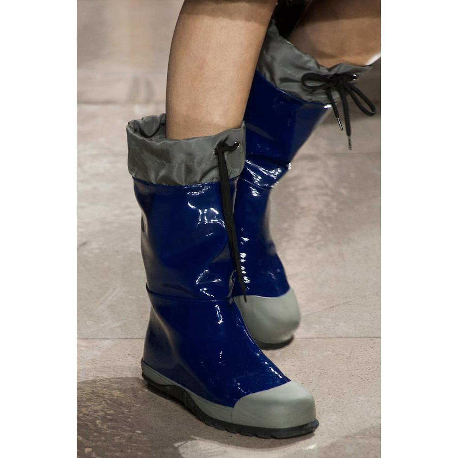 Miu miu discount blue rain boots