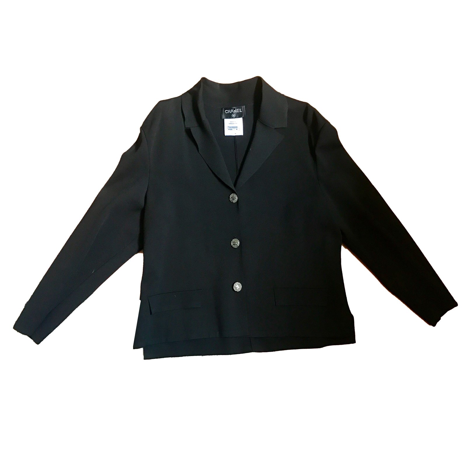 Chanel Jackets Black Nylon ref.47916 - Joli Closet