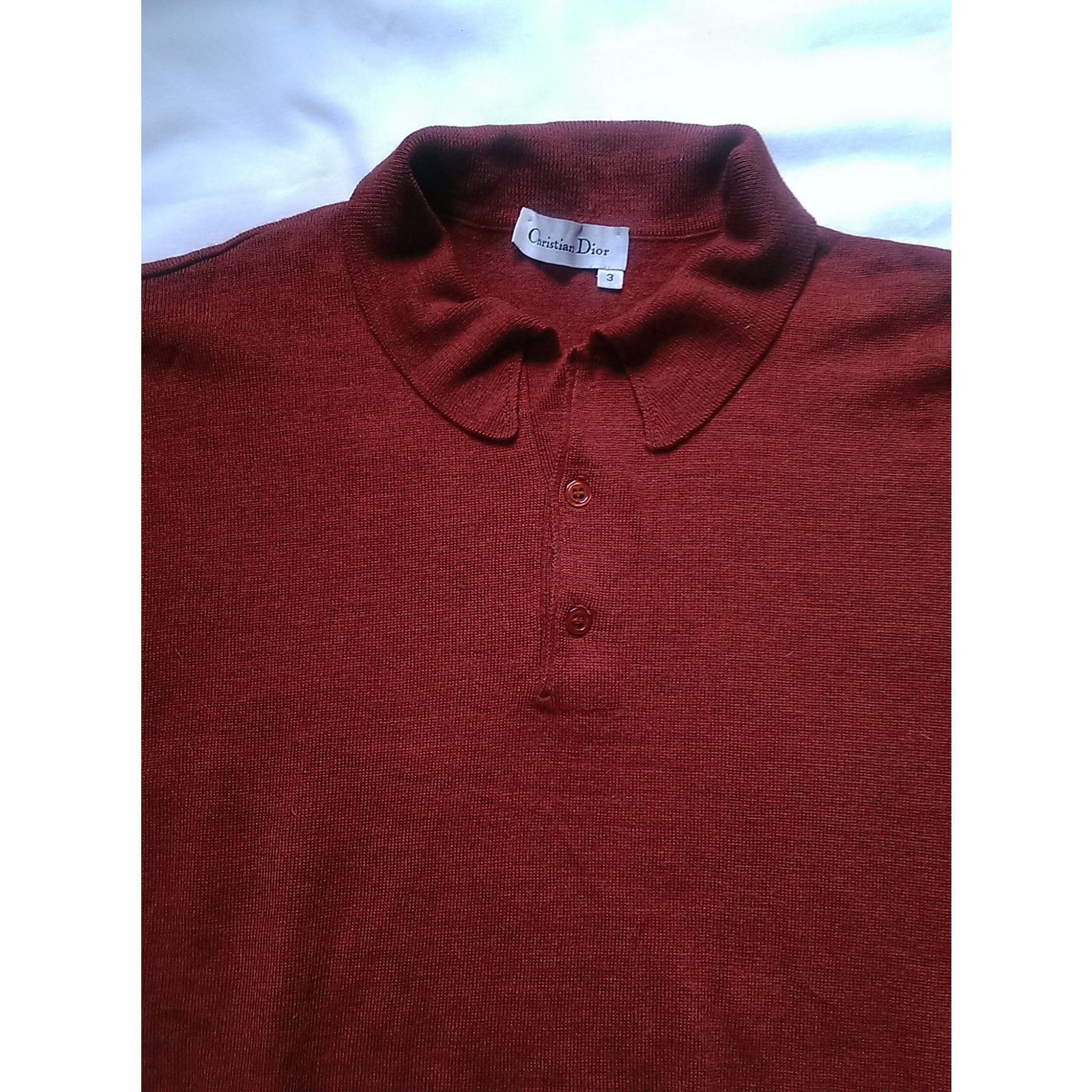Christian Dior Sweaters Red Wool ref.47937 - Joli Closet