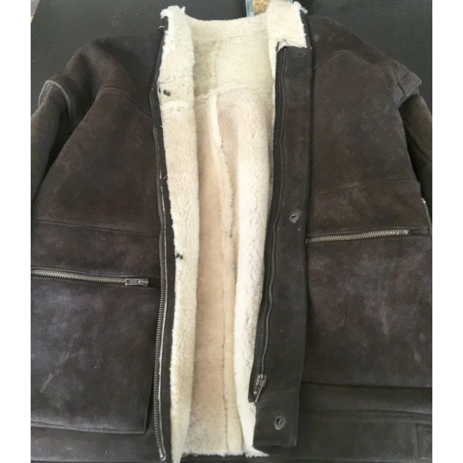 Autre Marque Renoma Jacket Dark brown Lambskin ref.48194 - Joli Closet