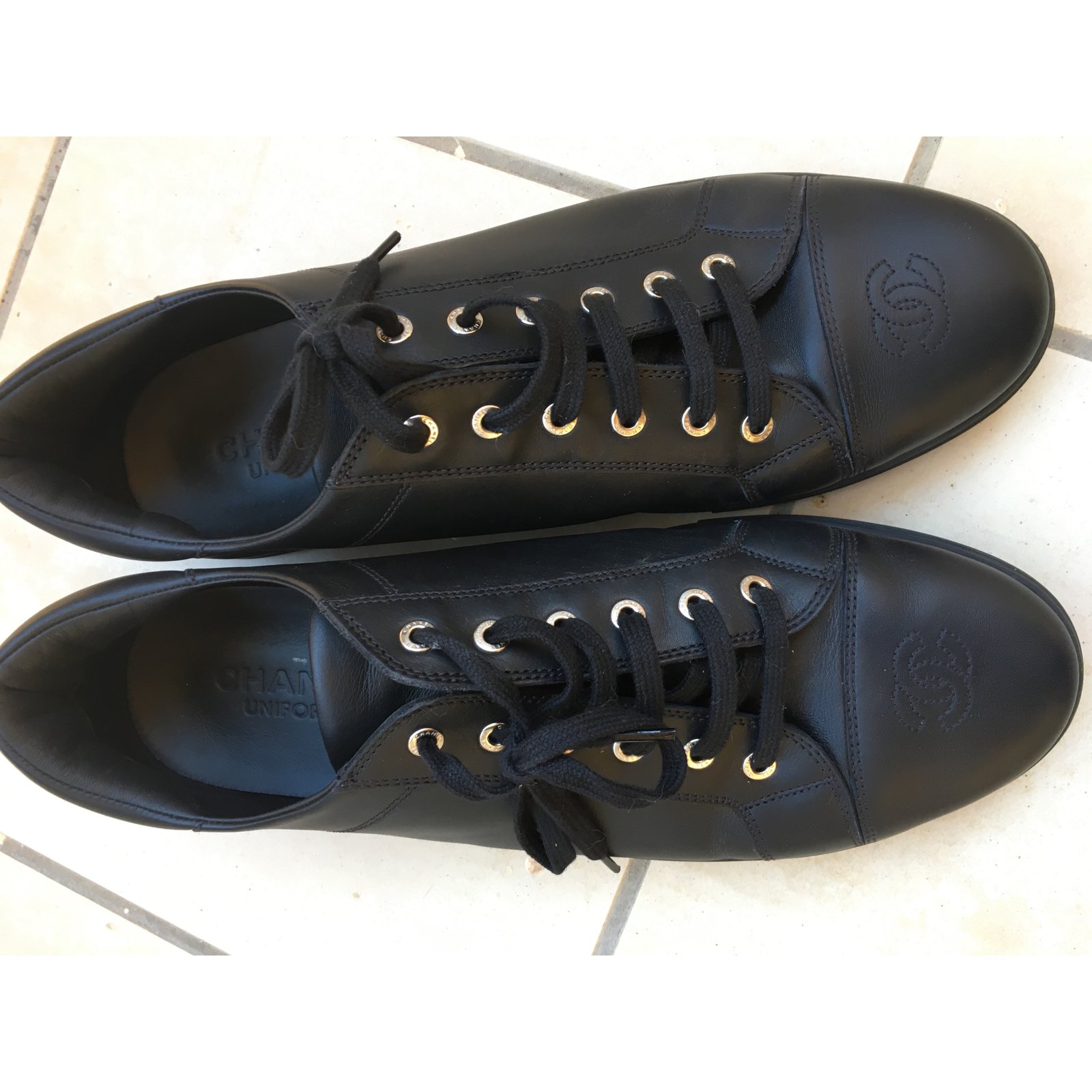 chanel uniform shoes