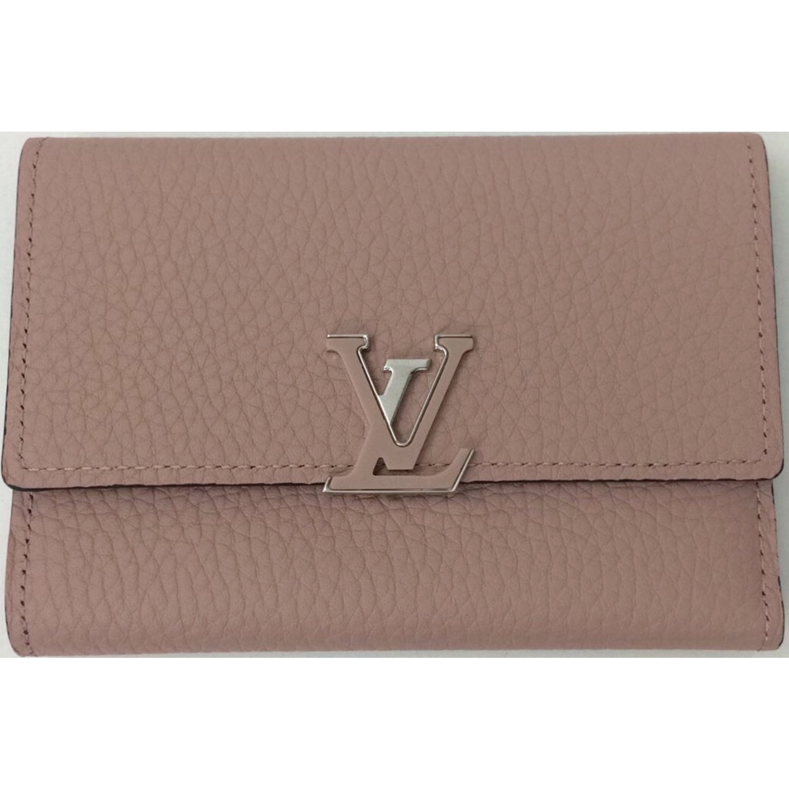 Capucines Louis Vuitton Wallets Pink Beige Leather ref.48593 - Joli Closet