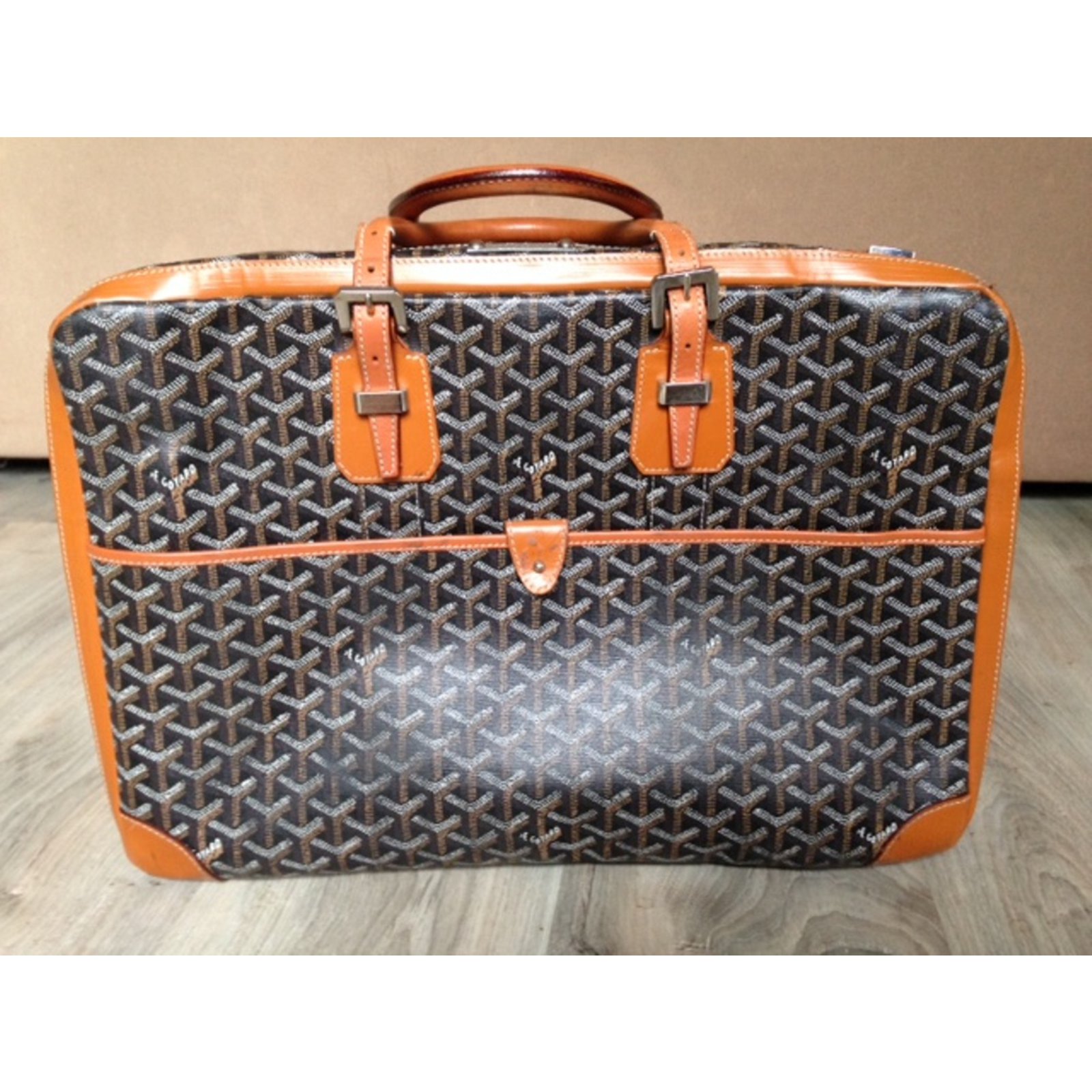 goyard travel bag trolley