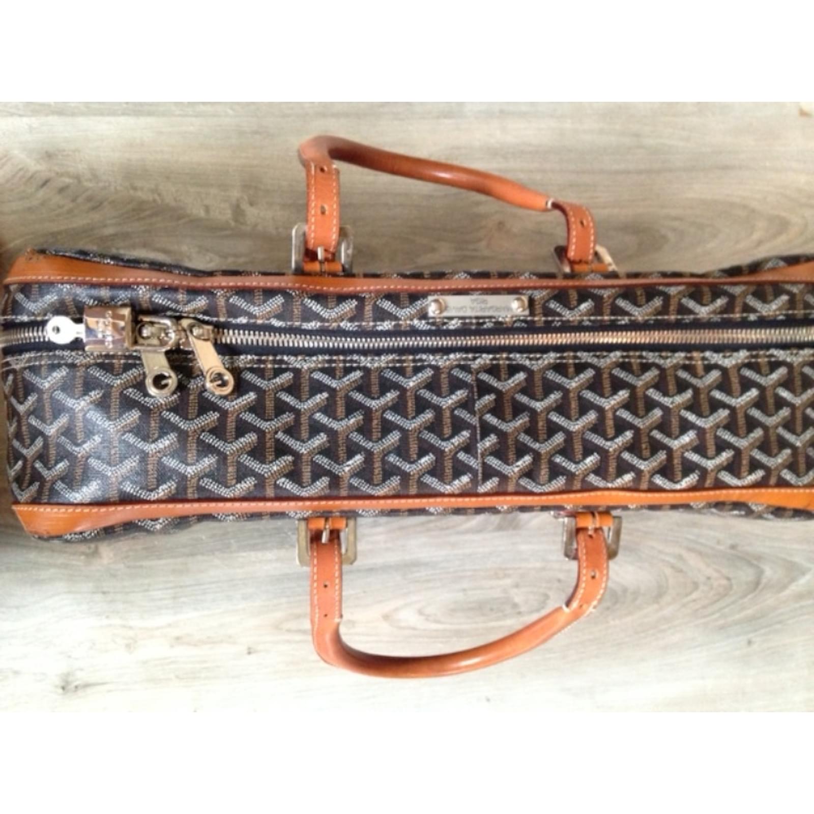 goyard travel bag trolley