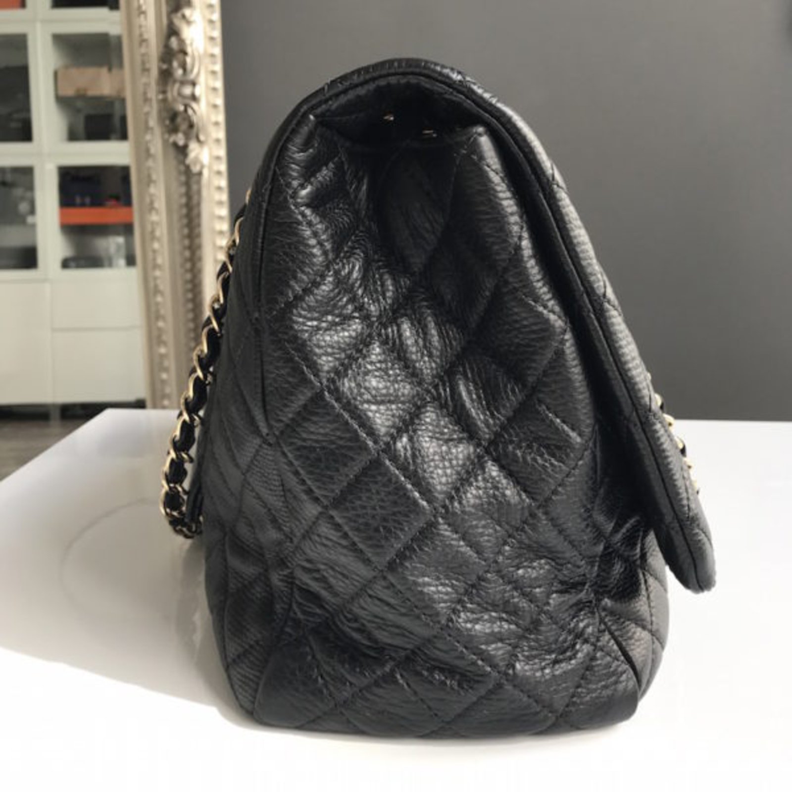 Chanel Timeless XXL Black Leather ref.49262 - Joli Closet