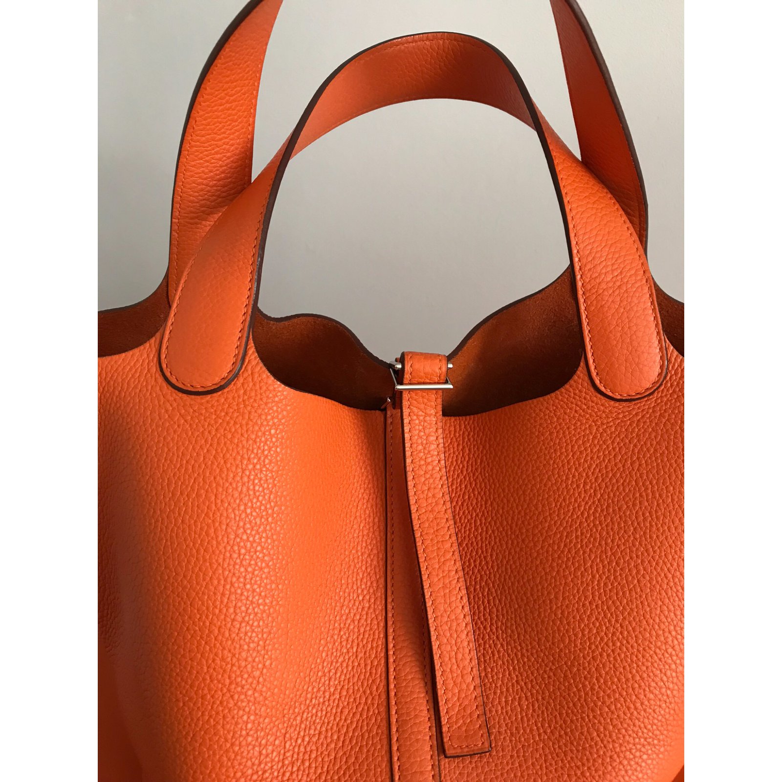 Hermès Picotin Orange Leather ref.977385 - Joli Closet