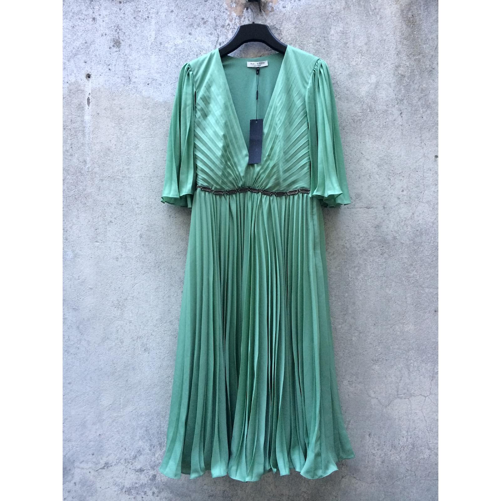 formal wrap dress for wedding Blue Wrap Satin Dress With Flutter Sleeves